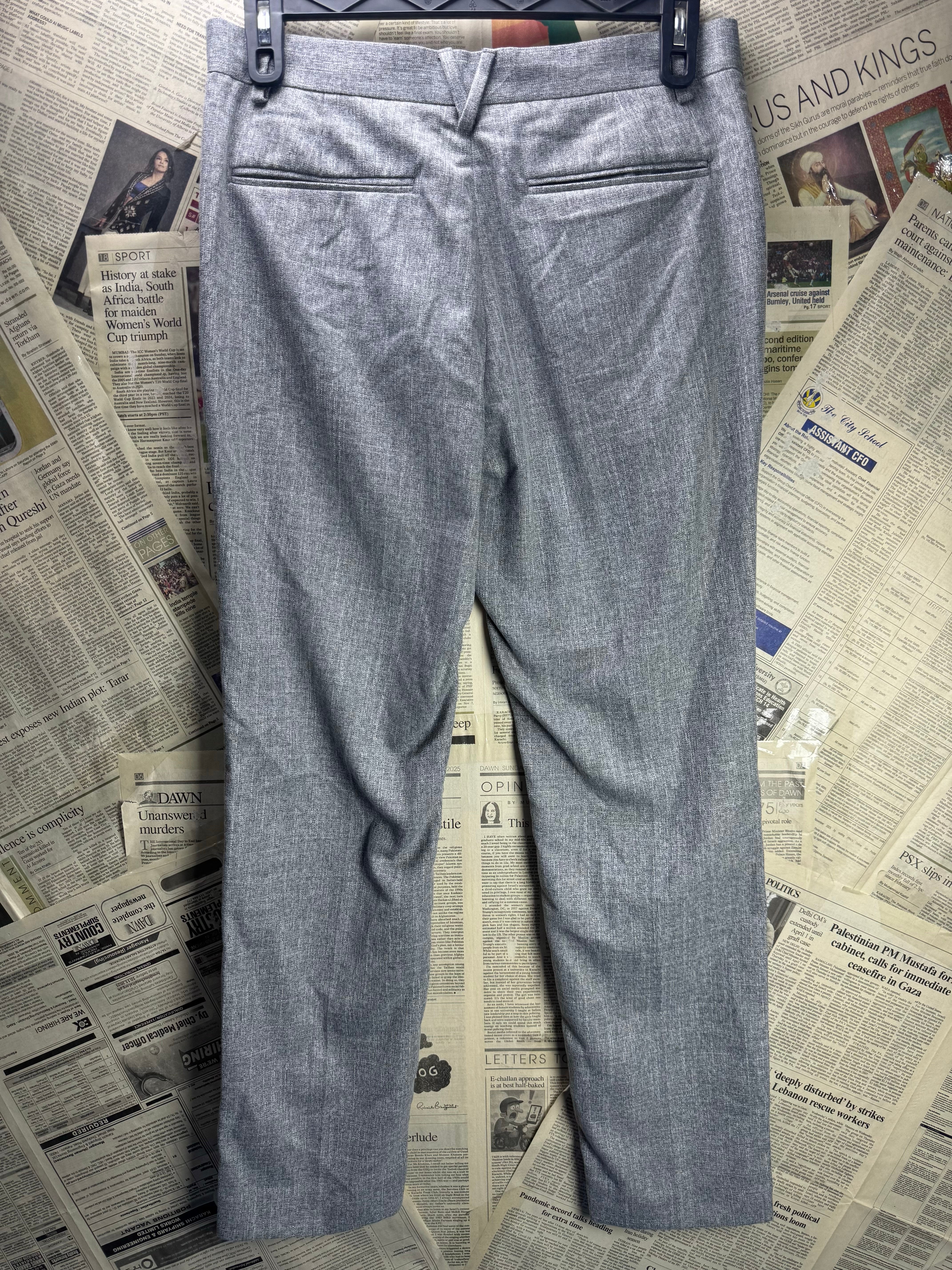 River Island® Waist: 32" | Grey | Dress Pants | Poly - Viscose | 2967 - Genuine Maal