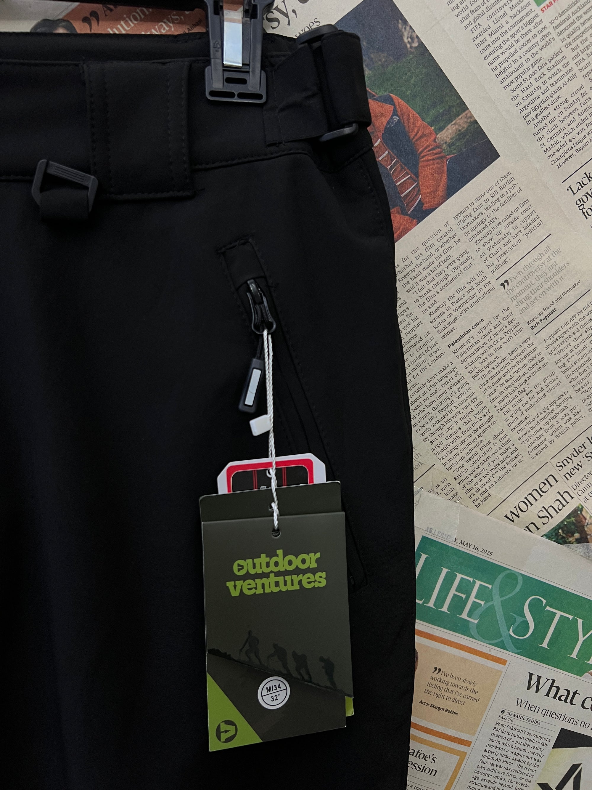 Outdoor Ventures® Waist: 32" | Black | Tracking Pants | 1508 - Genuine Maal