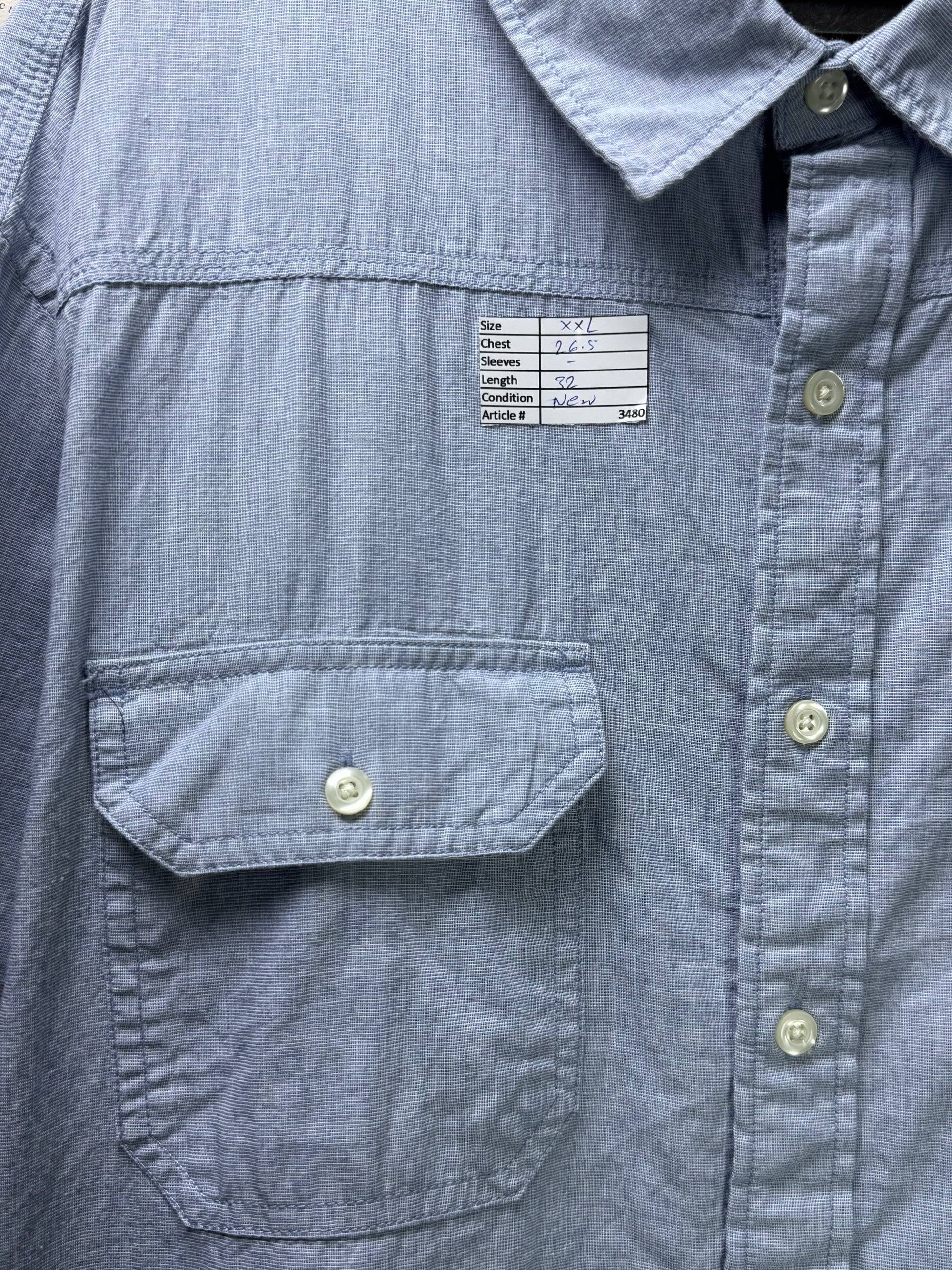 Old N*vy® XXL | Chest: 27.5" | Multicolor Stripe | Camp Shirt | Cotton | 3480 - Genuine Maal