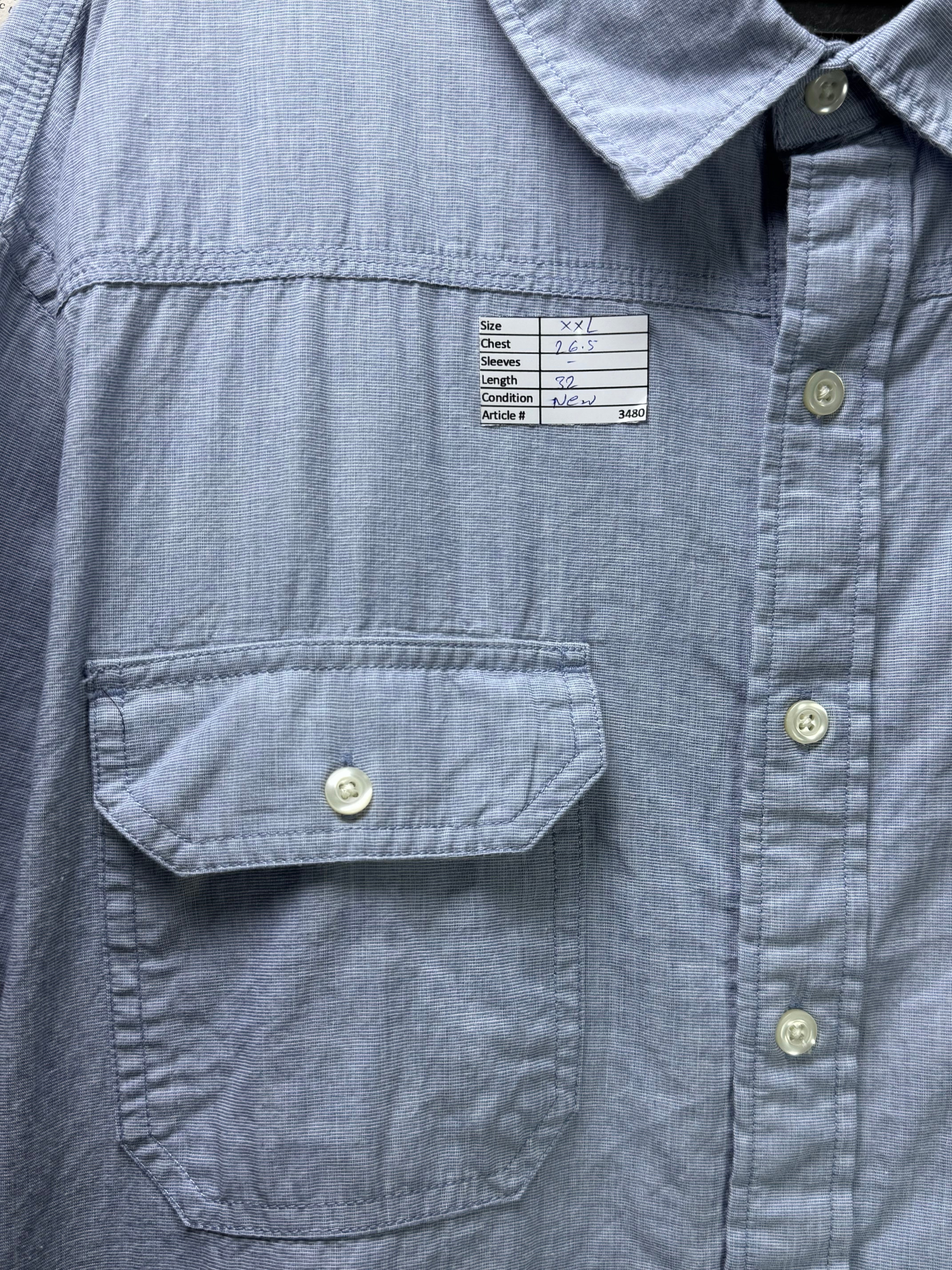 Old N*vy® XXL | Chest: 27.5" | Multicolor Stripe | Camp Shirt | Cotton | 3480 - Genuine Maal