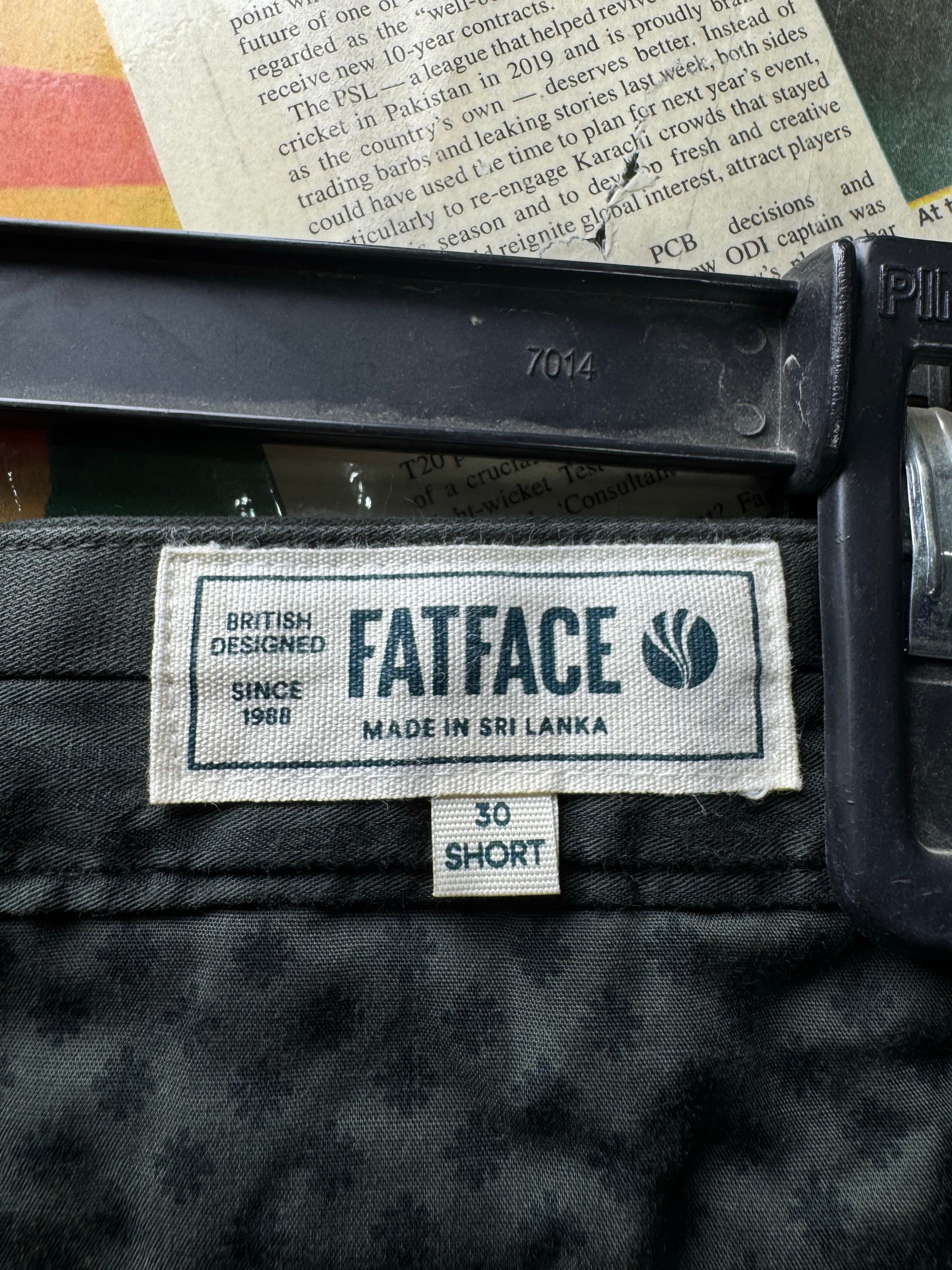 FATFACE® Waist: 30" | Black | Chino Pant | Cotton - Elastane | 2951 - Genuine Maal