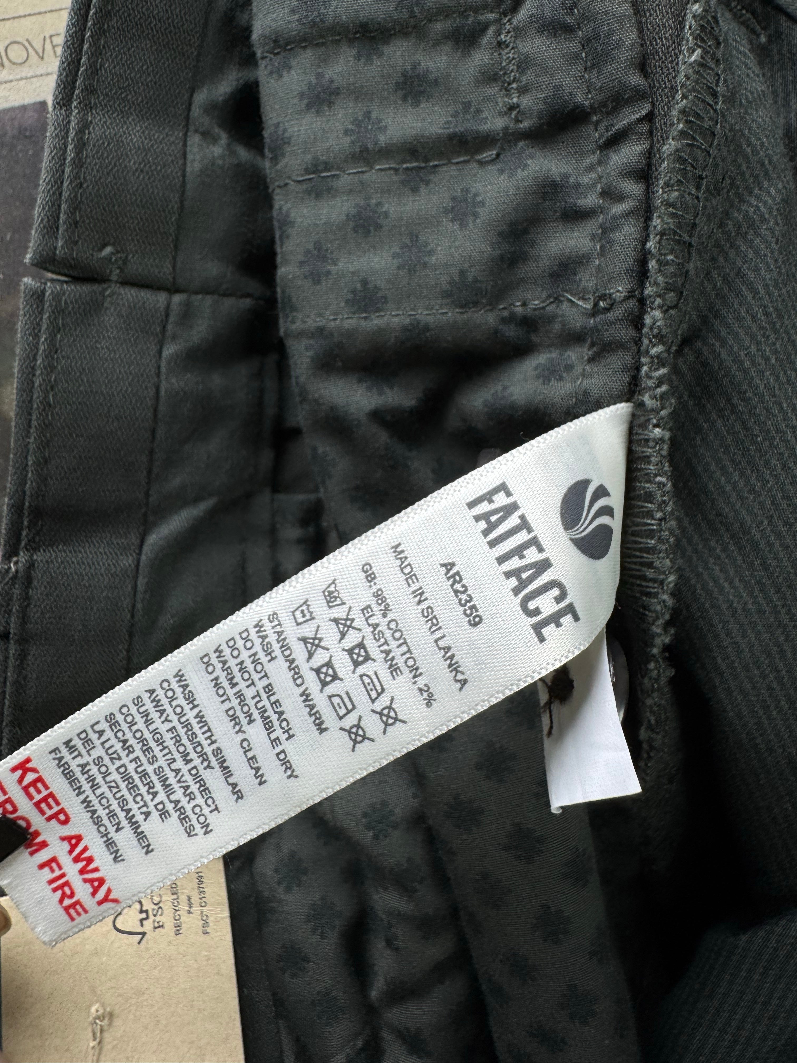 FATFACE® Waist: 30" | Black | Chino Pant | Cotton - Elastane | 2951 - Genuine Maal