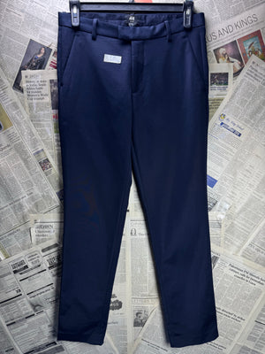 H&M® Waist: 32" | Blue | Slim Fit Dress Pants | Poly - Cotton - Elastane | 2956 - Genuine Maal