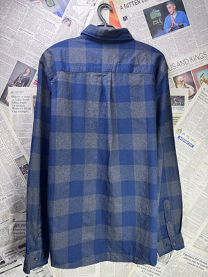 Easy® Medium | Chest: 22" | Blue & Grey Check | Shirt | Cotton | 3482 - Genuine Maal