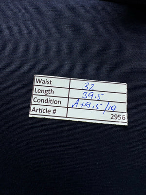 H&M® Waist: 32" | Blue | Slim Fit Dress Pants | Poly - Cotton - Elastane | 2956 - Genuine Maal
