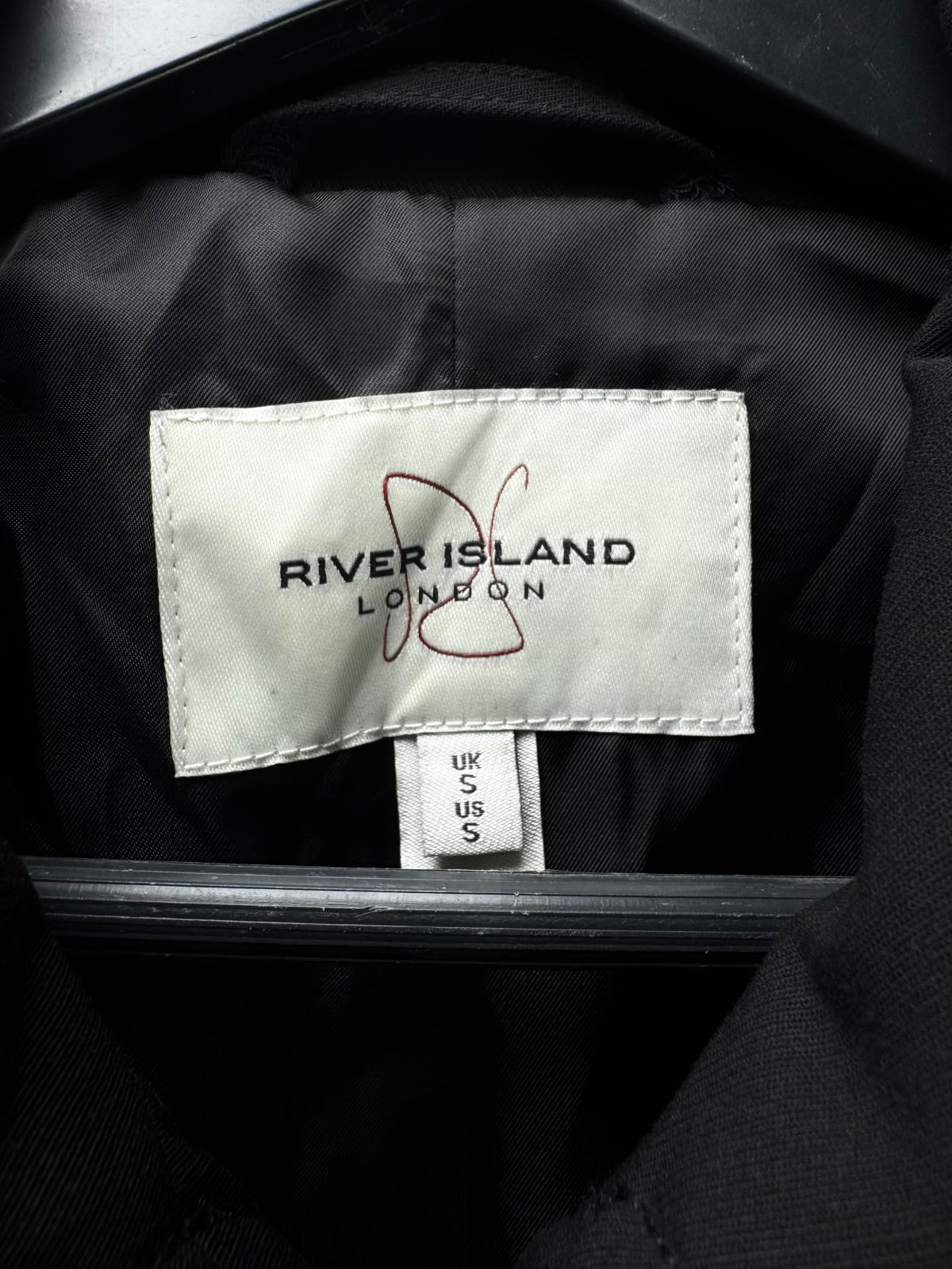 River Island® Medium | Chest: 21.5" | Classic Collar Jacket | Poly-Viscose-Elastane | M20 - 7067