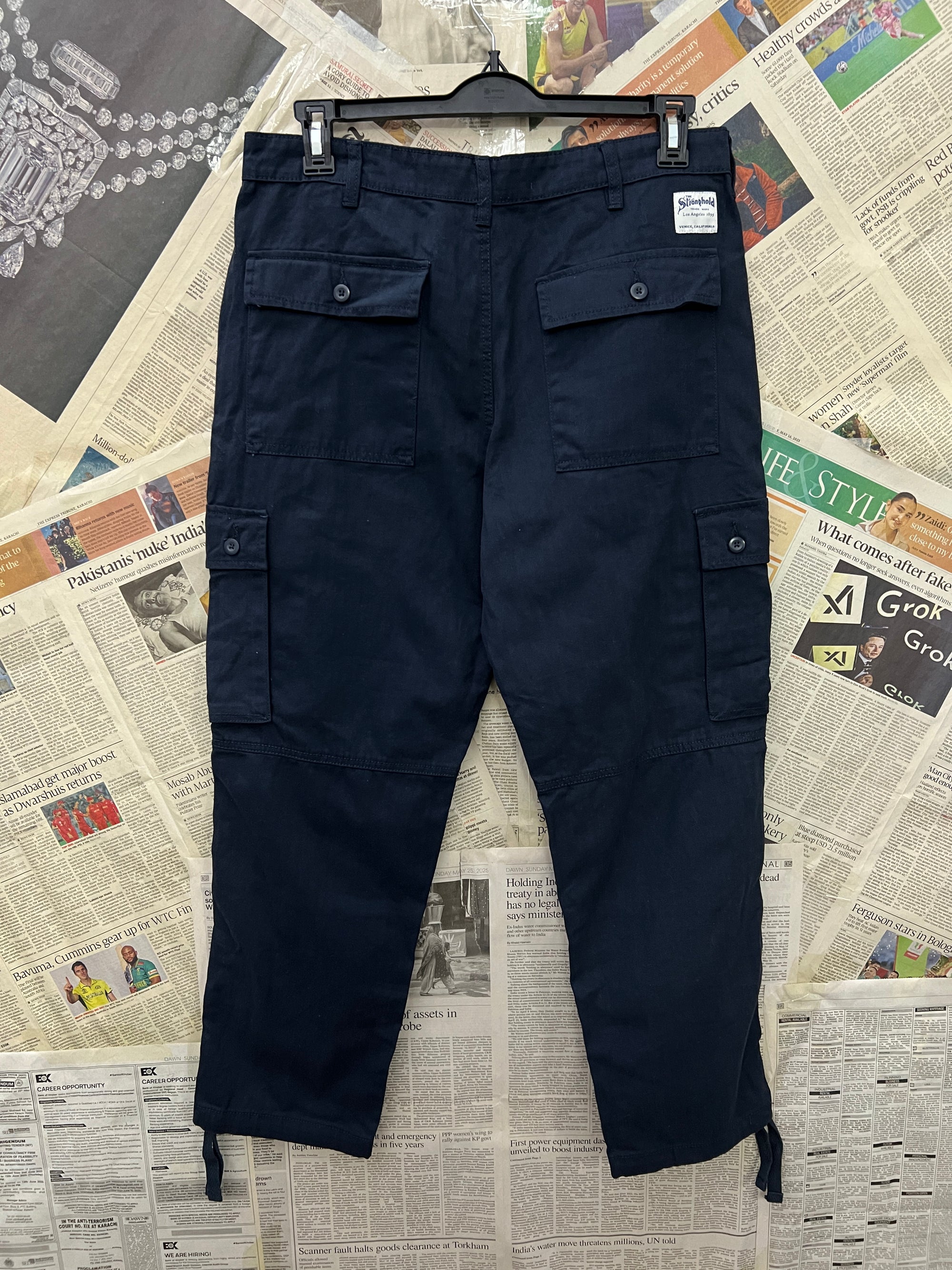 Stronghold® Waist: 34" | Navy | Cargo Pants | 1522 - Genuine Maal