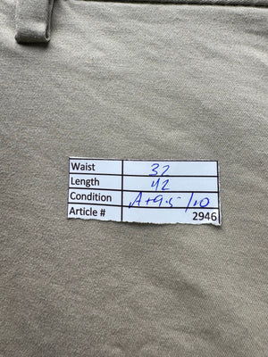 Denim Co.® Waist: 32" | Beige | Straight Fit Chino Pants | Cotton - Elastane | 2946 - Genuine Maal
