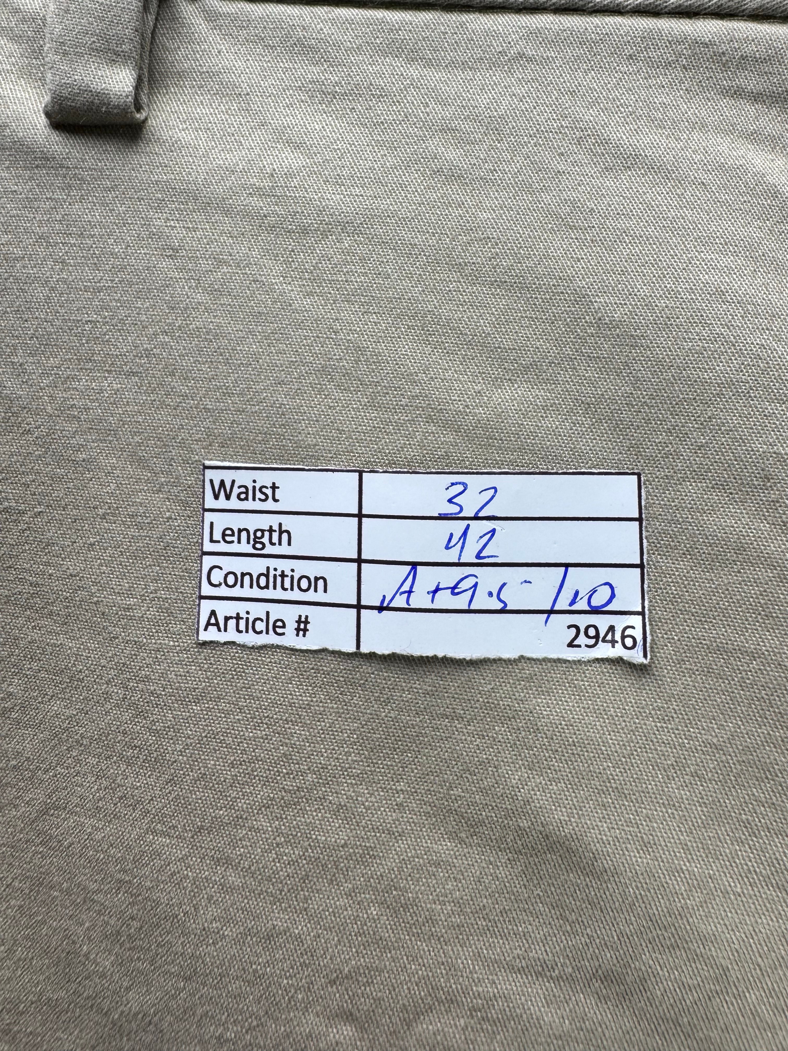 Denim Co.® Waist: 32" | Beige | Straight Fit Chino Pants | Cotton - Elastane | 2946 - Genuine Maal