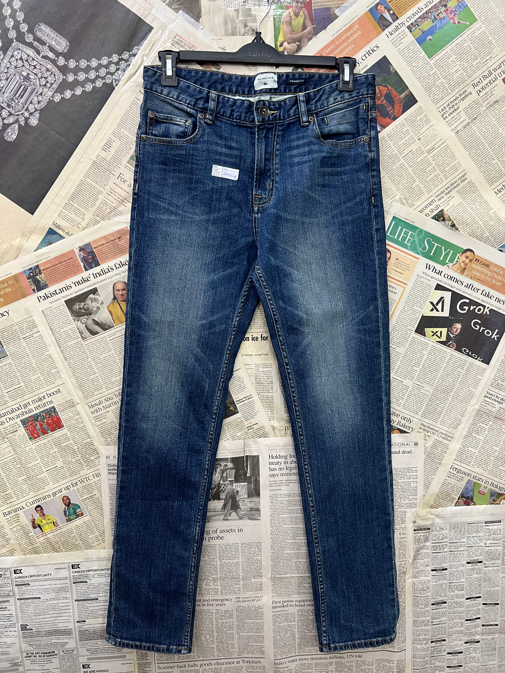 Quick Silver® Waist: 32" | Blue | Denim Pants | 1517 - Genuine Maal