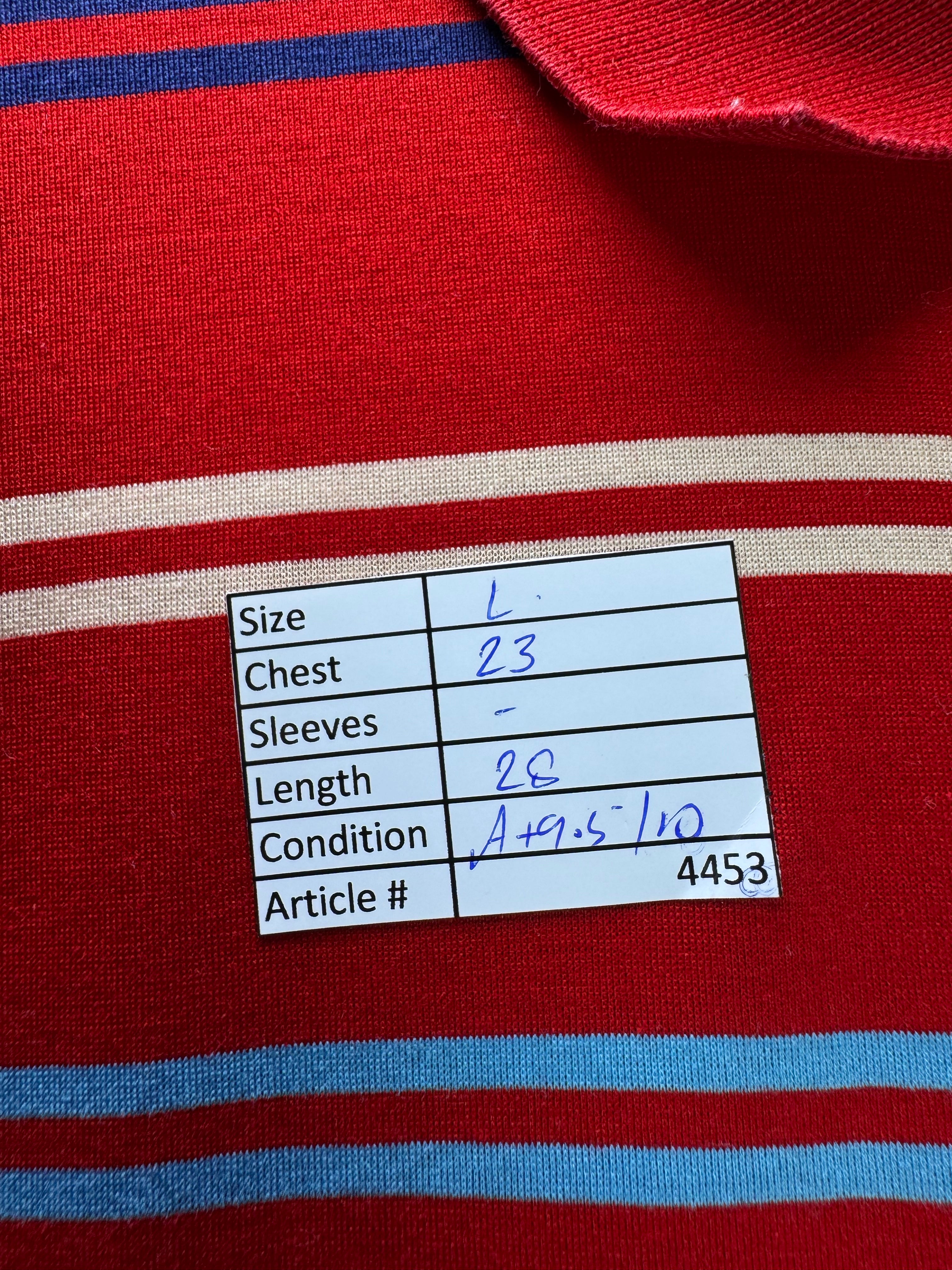 Barotti® Large | Chest: 23" | Red | Golf Polo | Cotton | 4453 - Genuine Maal