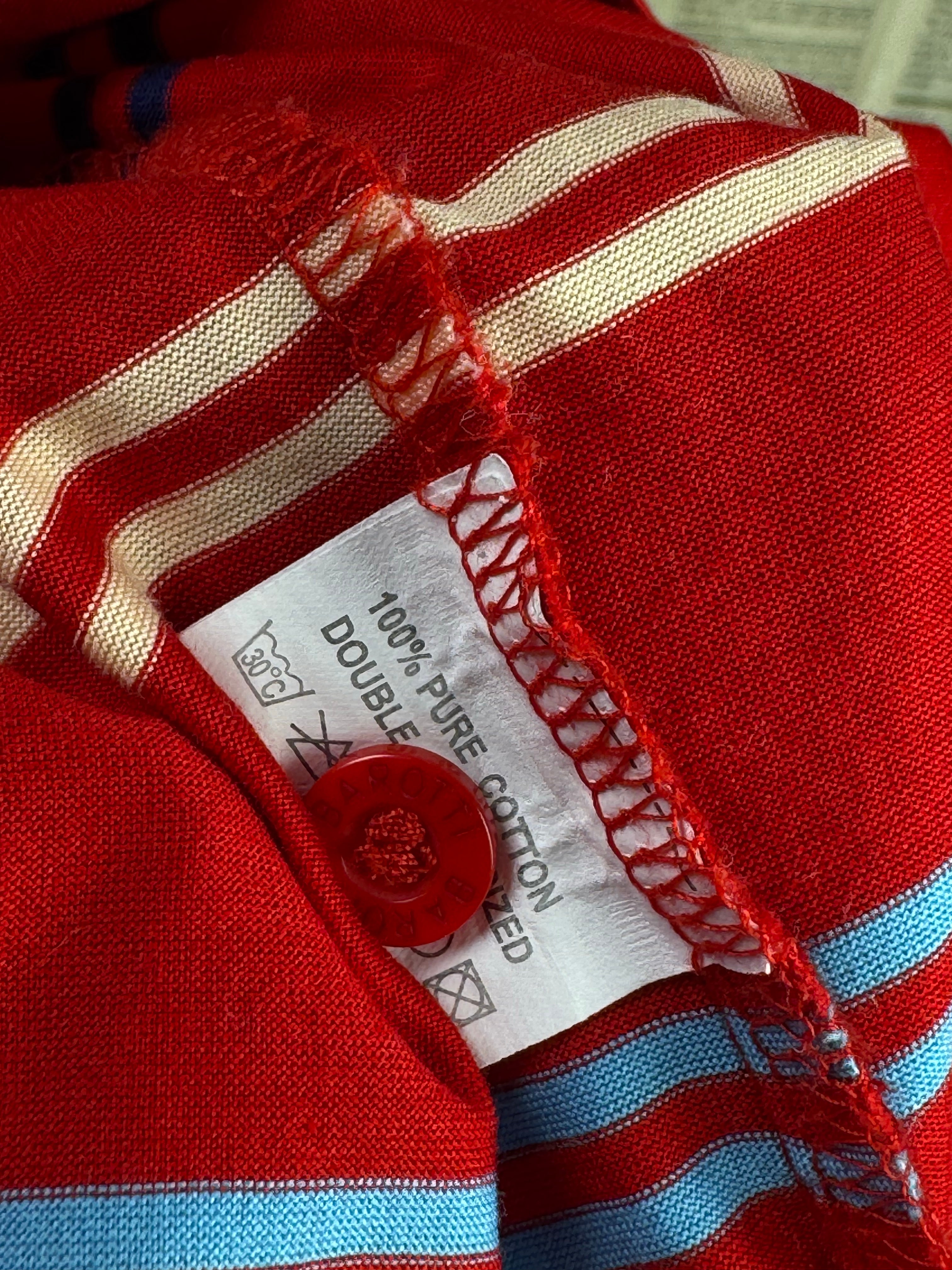 Barotti® Large | Chest: 23" | Red | Golf Polo | Cotton | 4453 - Genuine Maal