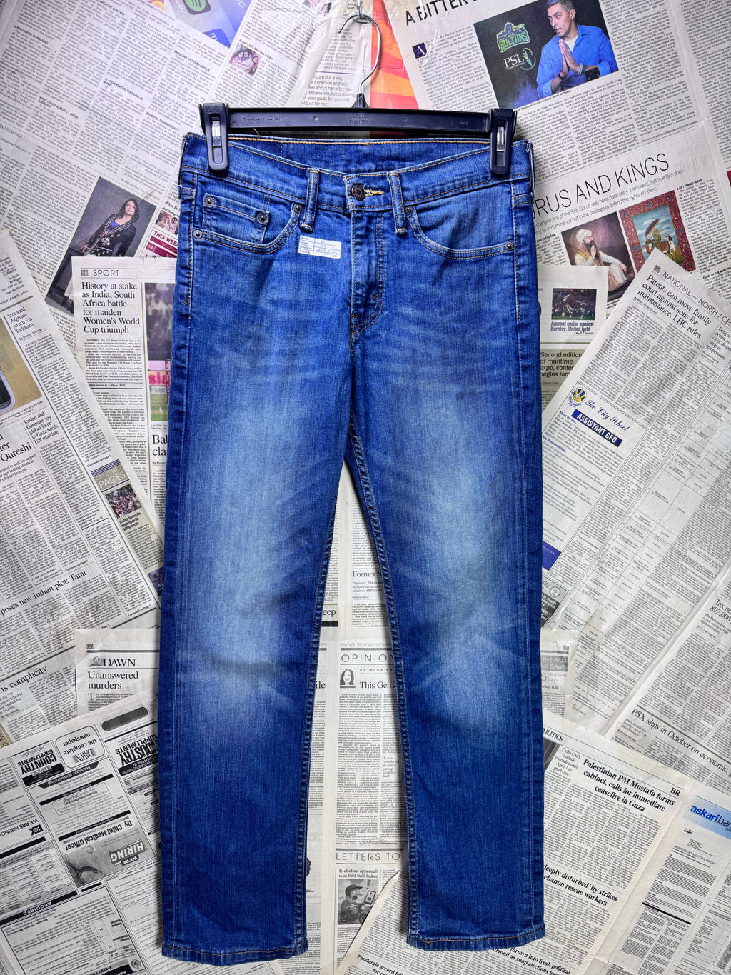 L*vi's® Waist: 30" | Blue | Regular Fit Denim Pants | Cotton | 1305 - Genuine Maal