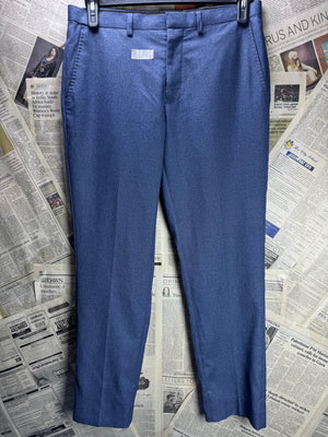 Burton® Waist: 32" | Blue | Slim Fit Dress Pants | Poly - Viscose | 2971 - Genuine Maal