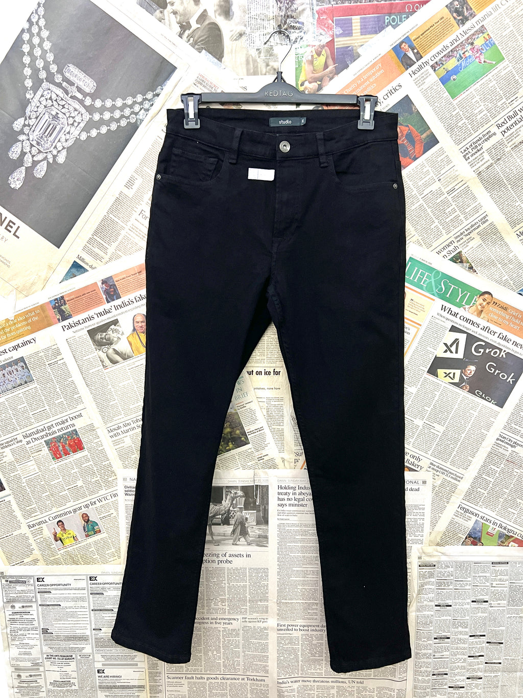 Studio® Waist: 32" | Black | Denim Pants | 1525 - Genuine Maal