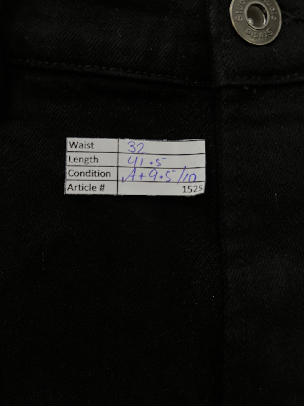 Studio® Waist: 32" | Black | Denim Pants | 1525 - Genuine Maal