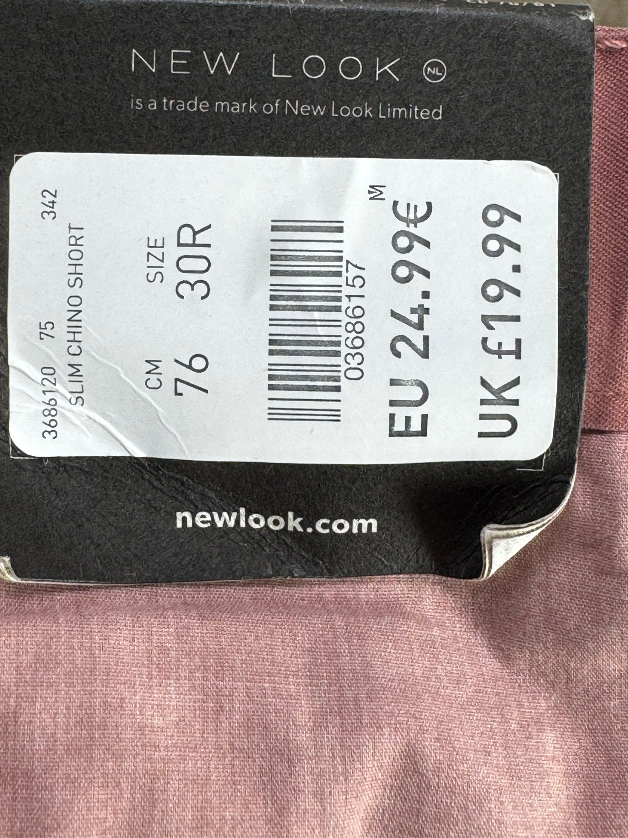 New Look® Waist: 30" to 32" | Pastel Pink | Shorts | Cotton | 1279 - Genuine Maal