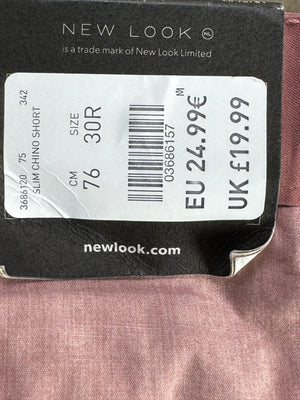 New Look® Waist: 30" to 32" | Pastel Pink | Shorts | Cotton | 1279 - Genuine Maal