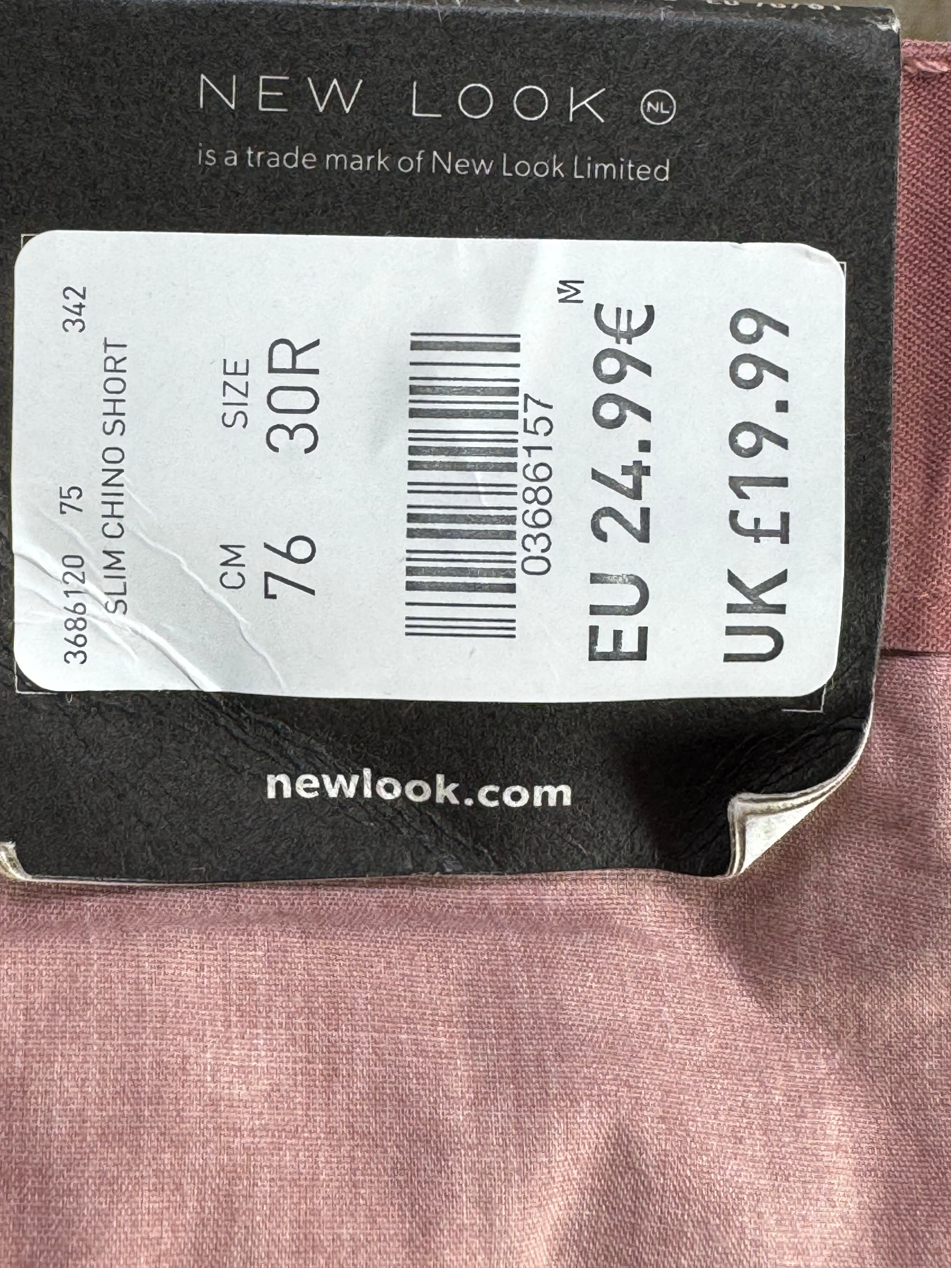 New Look® Waist: 30" to 32" | Pastel Pink | Shorts | Cotton | 1279 - Genuine Maal
