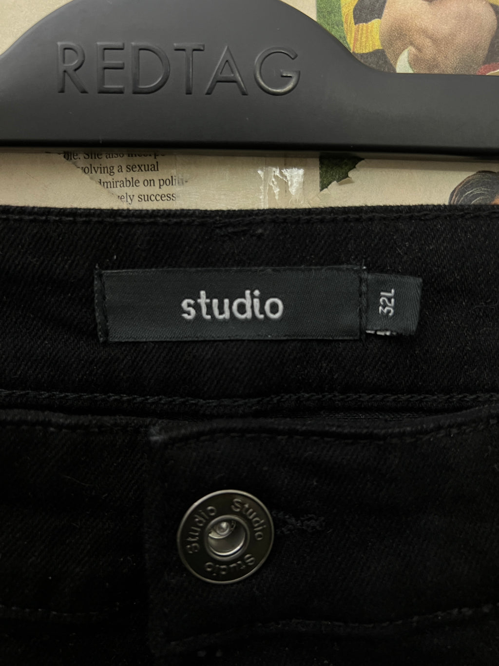 Studio® Waist: 32" | Black | Denim Pants | 1525 - Genuine Maal