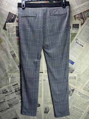 River Island® Waist: 32" | Machi Check | Draw String Pants | Poly - Viscose - Elastane | 2973 - Genuine Maal
