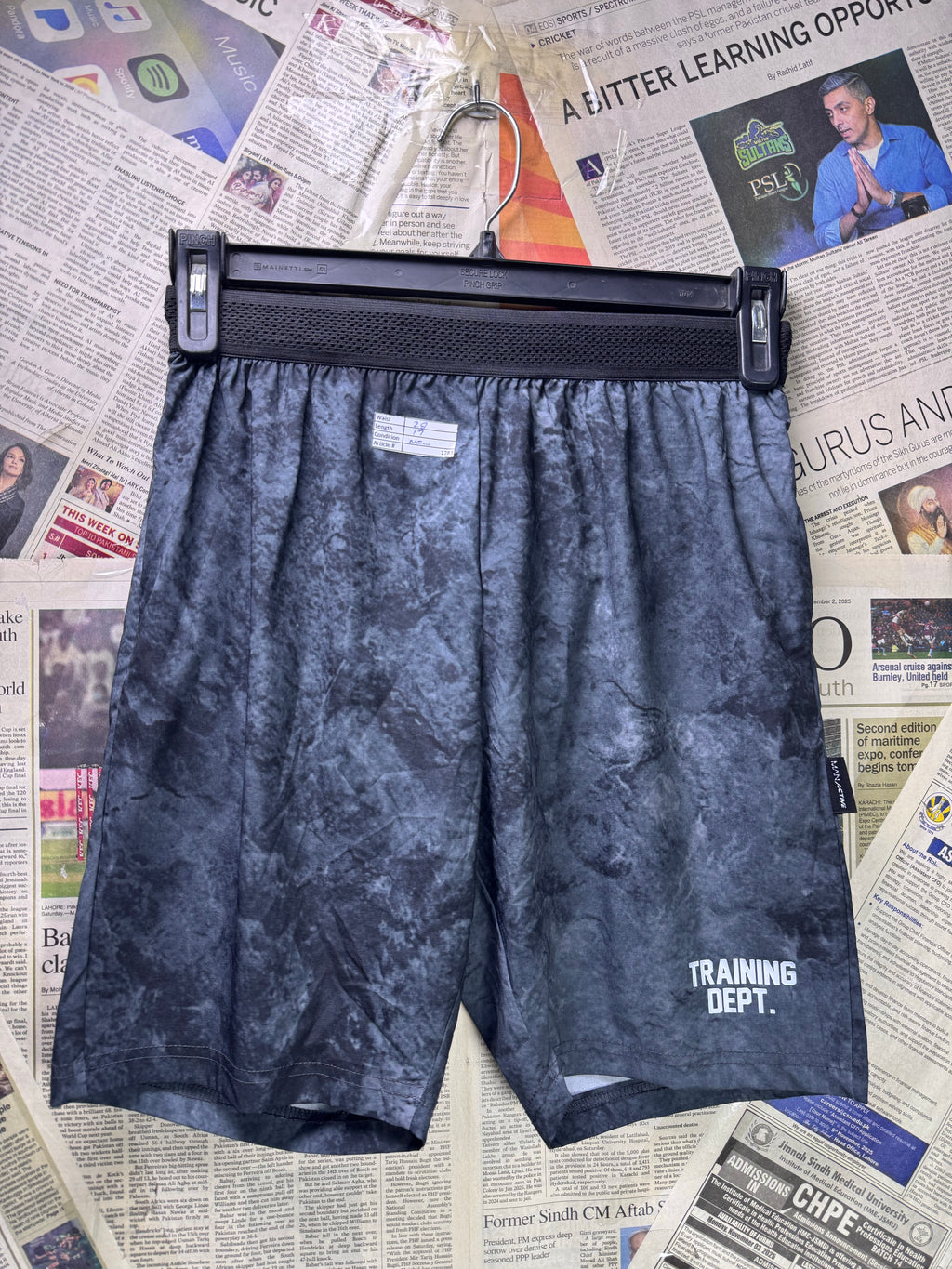 Man® Waist: 28"| Navy Blue | Gym Shorts | Poly | 1283 - Genuine Maal