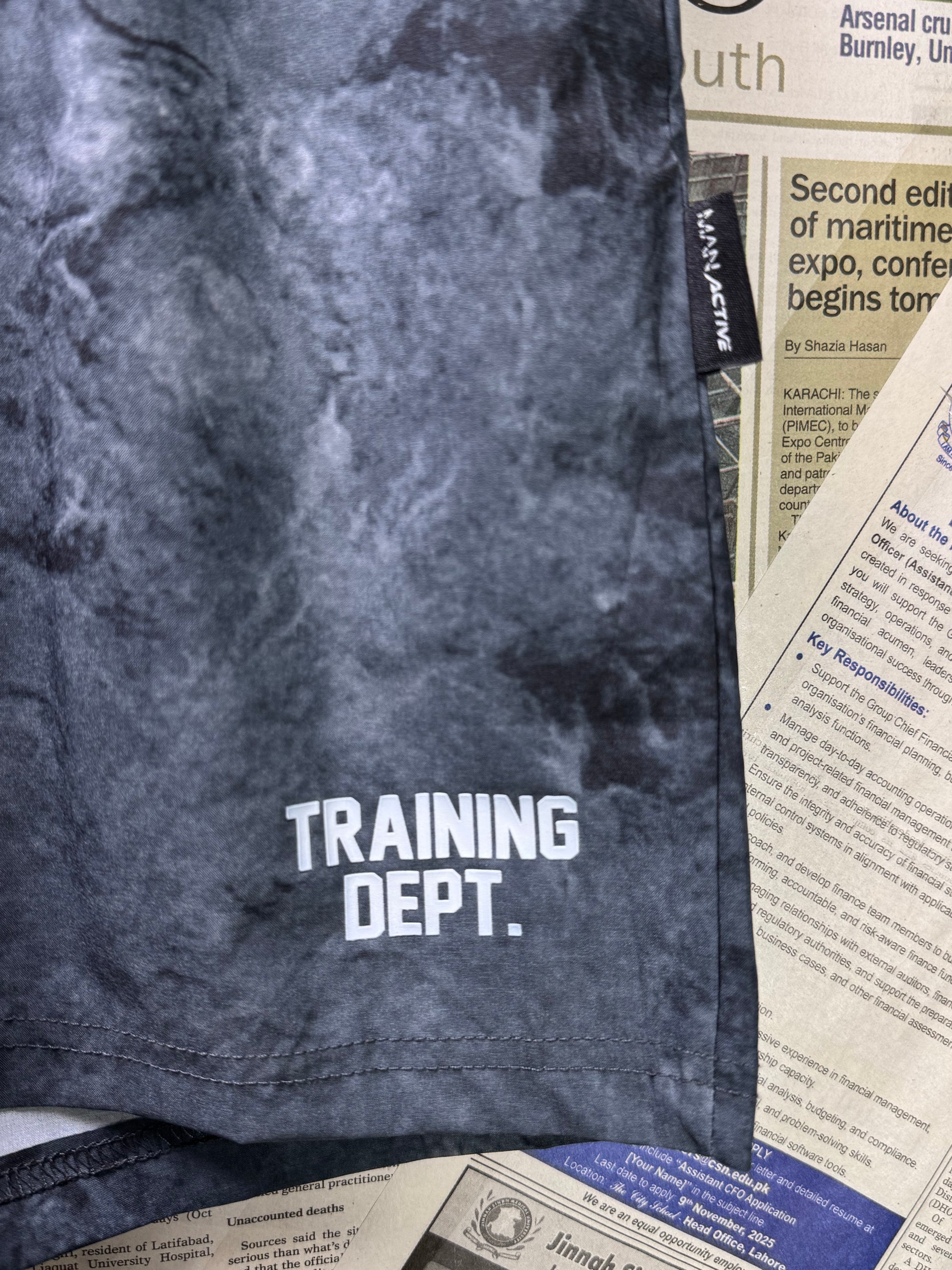 Man® Waist: 28"| Navy Blue | Gym Shorts | Poly | 1283 - Genuine Maal