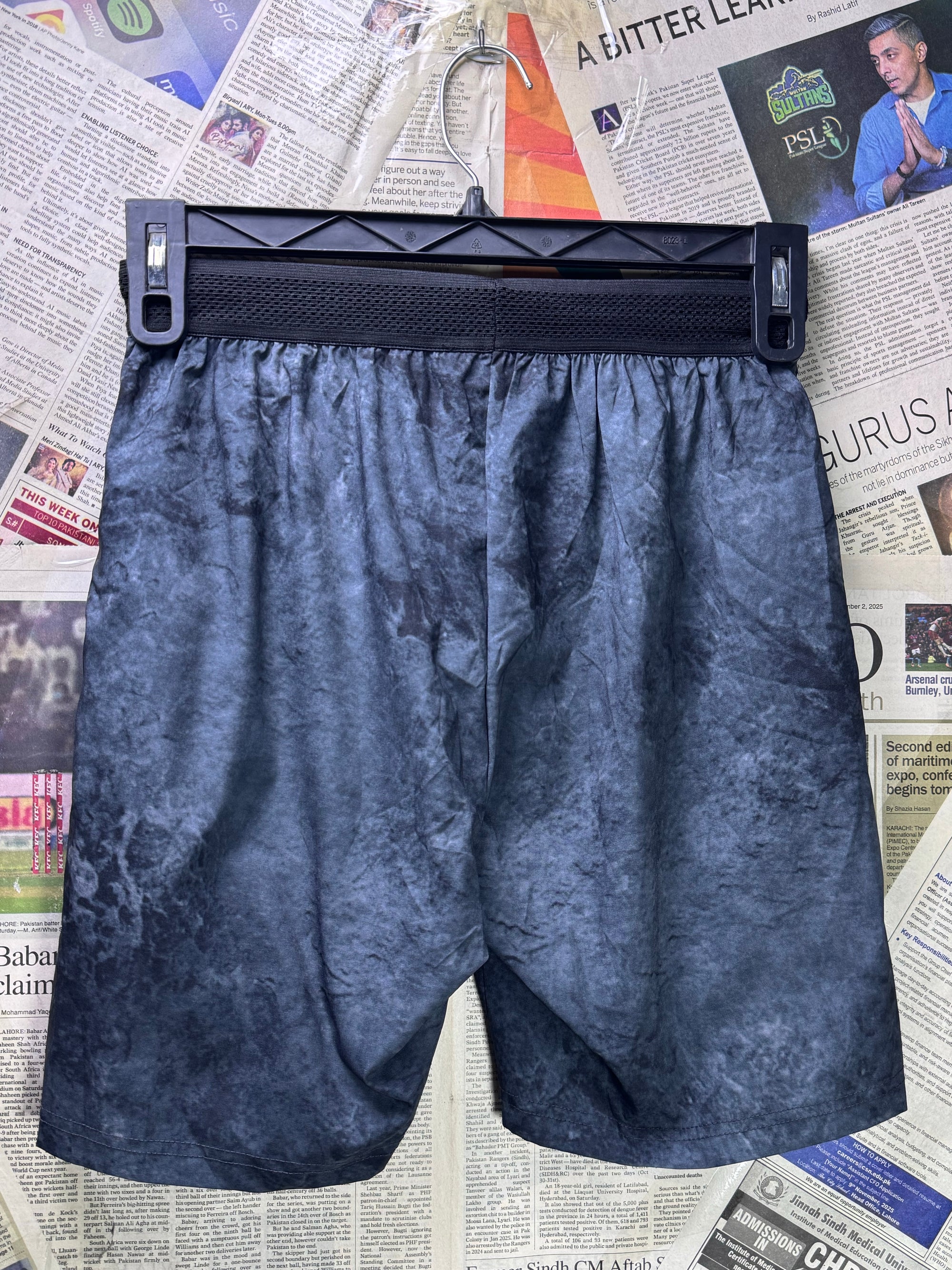 Man® Waist: 28"| Navy Blue | Gym Shorts | Poly | 1283 - Genuine Maal