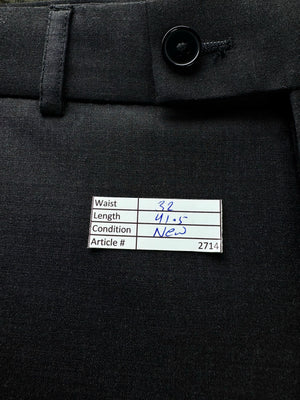 Brook Taverner® Waist: 32" | Black | Dress Pants | Poly - Wool - Elastane | 2714 - Genuine Maal