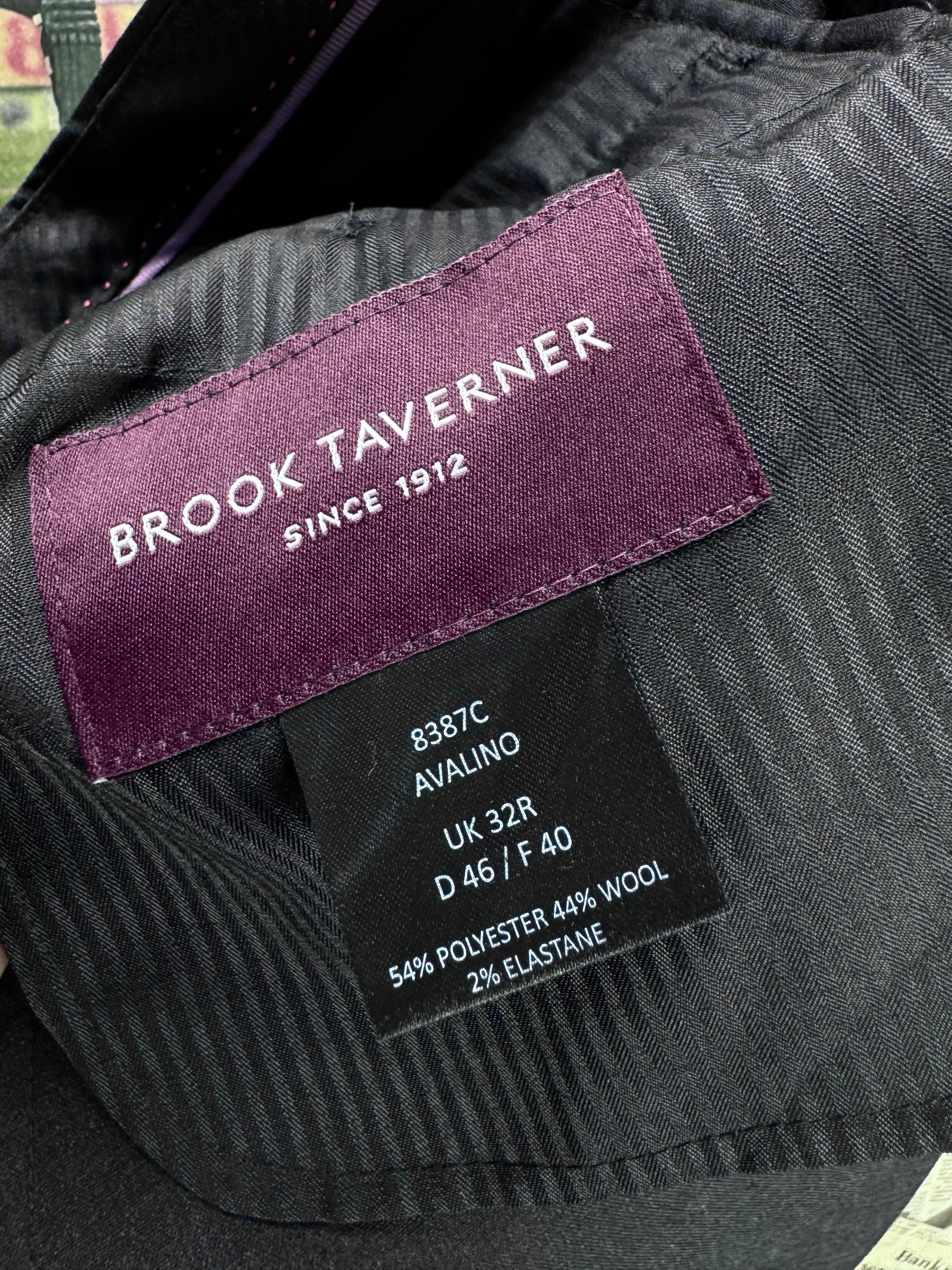 Brook Taverner® Waist: 32" | Black | Dress Pants | Poly - Wool - Elastane | 2714 - Genuine Maal