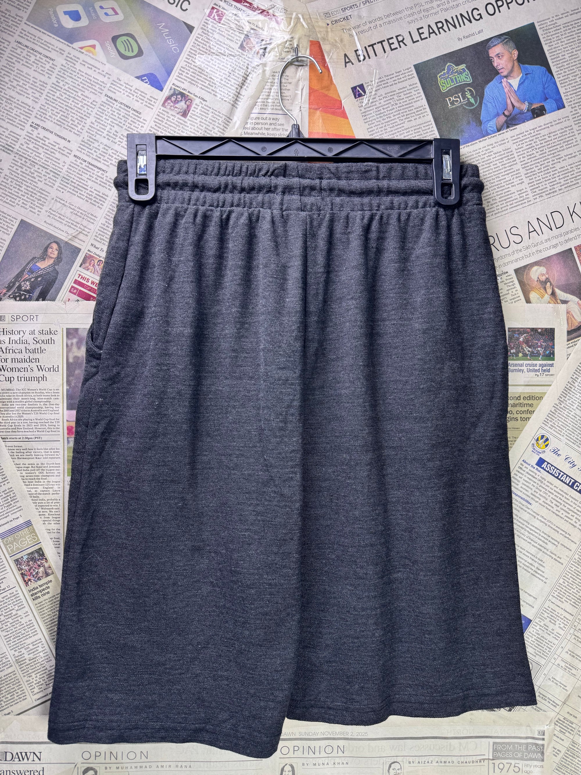 Another Influence® Waist: 30" | Charcoal Gray | Shorts | Cotton - Poly | 1282 - Genuine Maal
