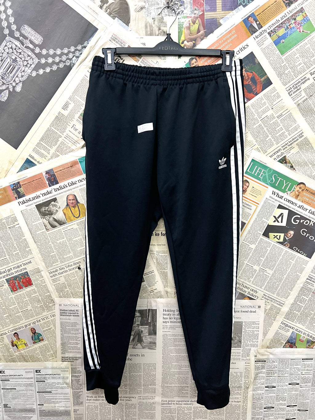 Adid*s® Waist: 28" to 30" | Black | Trouser | 1537 - Genuine Maal