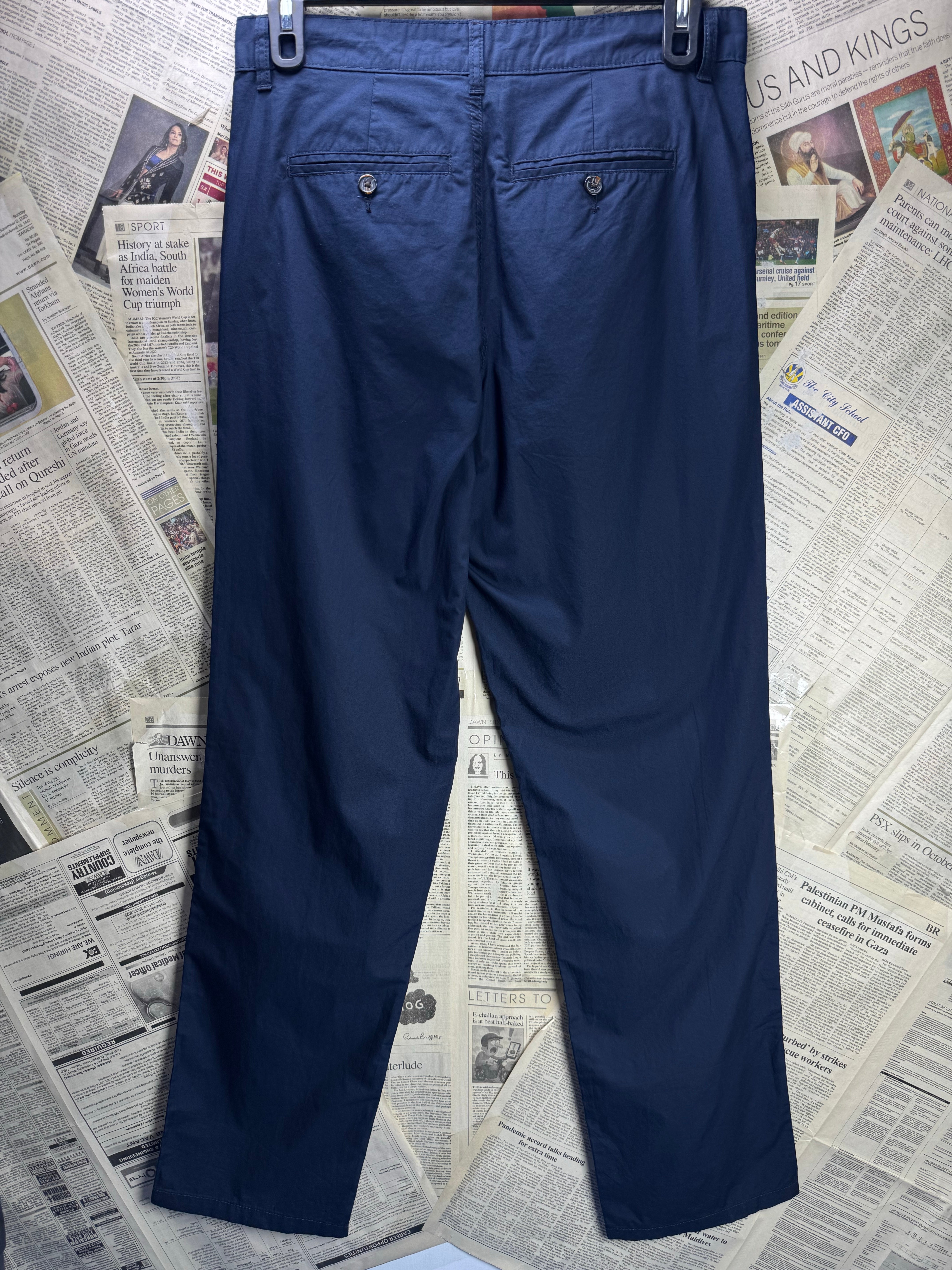 George® Waist: 32" | Blue | Straight Fit Chino Pants | Cotton | 2706 - Genuine Maal