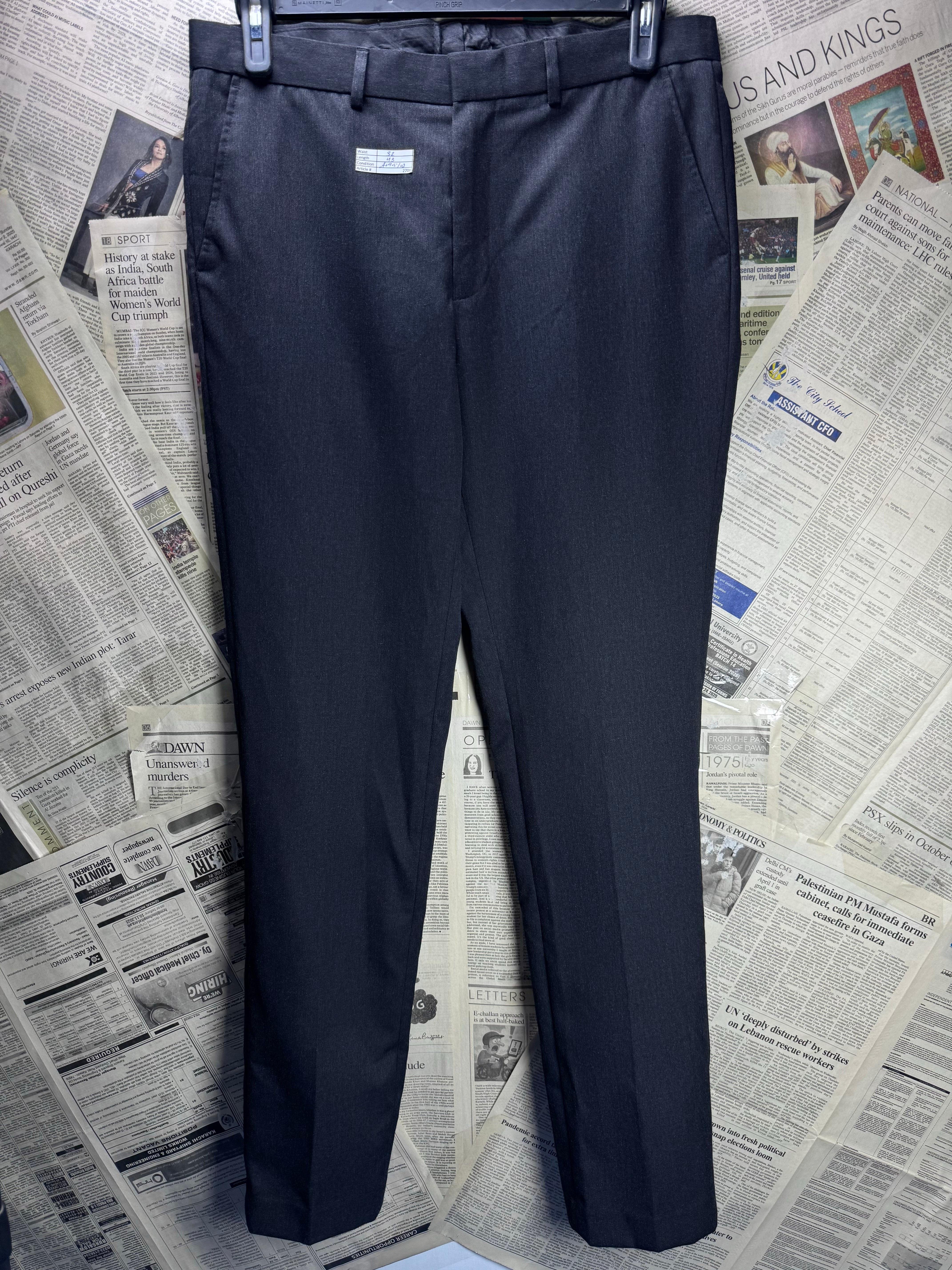 Primark® Waist: 32" | Black | Dress Pants | Poly - Viscose | 2708 - Genuine Maal