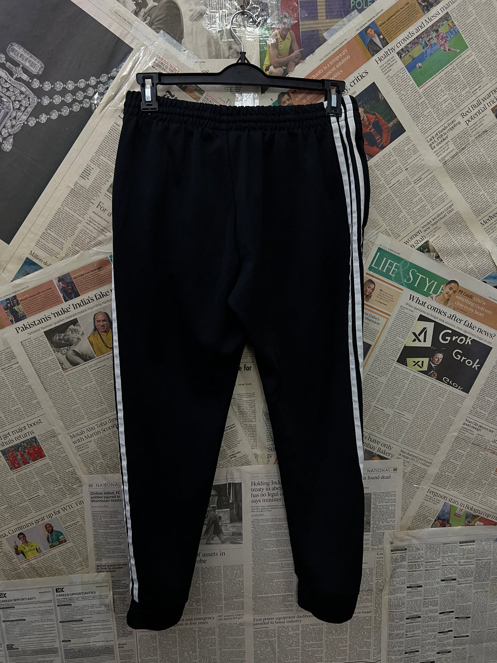 Adid*s® Waist: 28" to 30" | Black | Trouser | 1537 - Genuine Maal