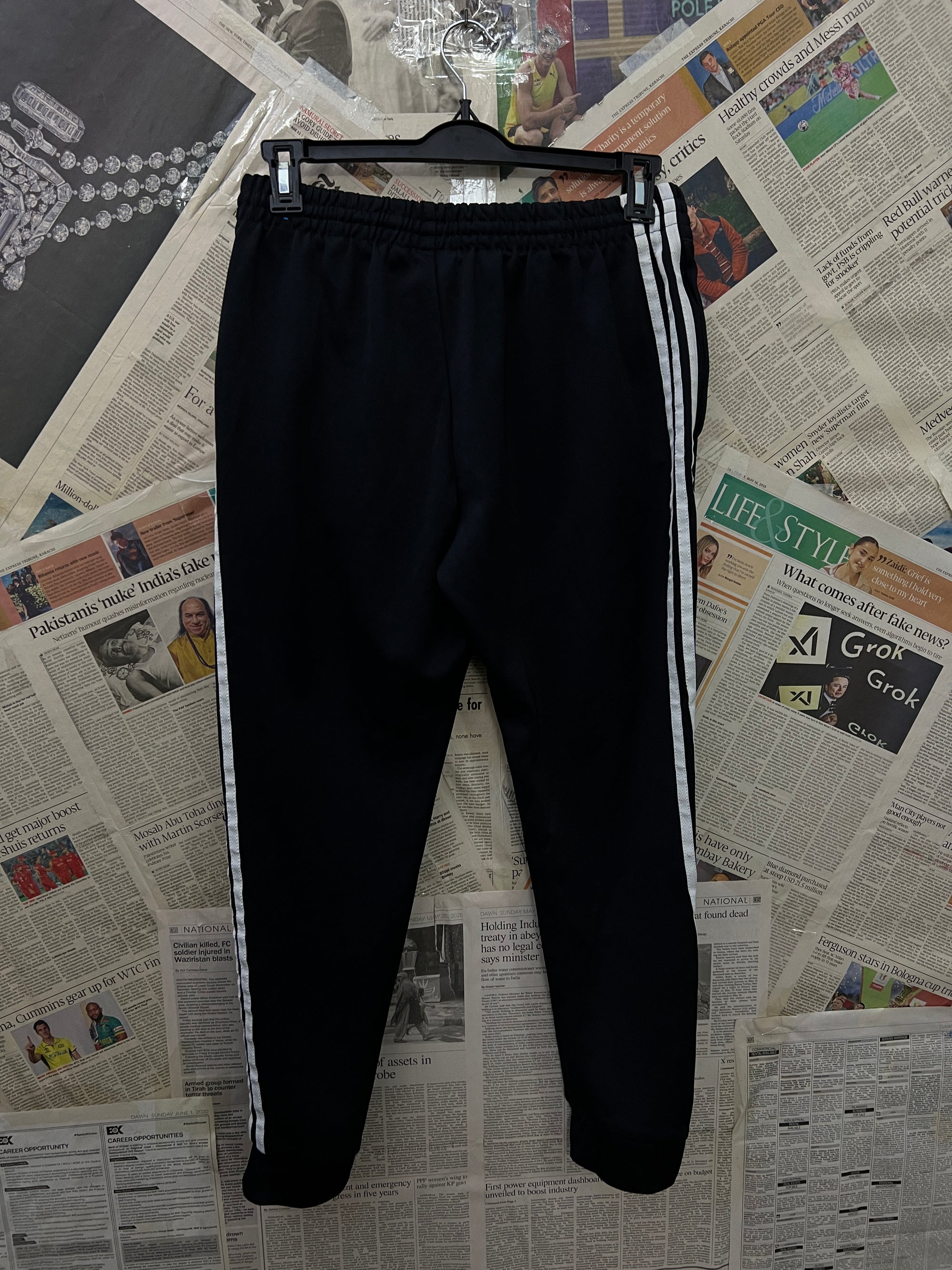 Adid*s® Waist: 28" to 30" | Black | Trouser | 1537 - Genuine Maal