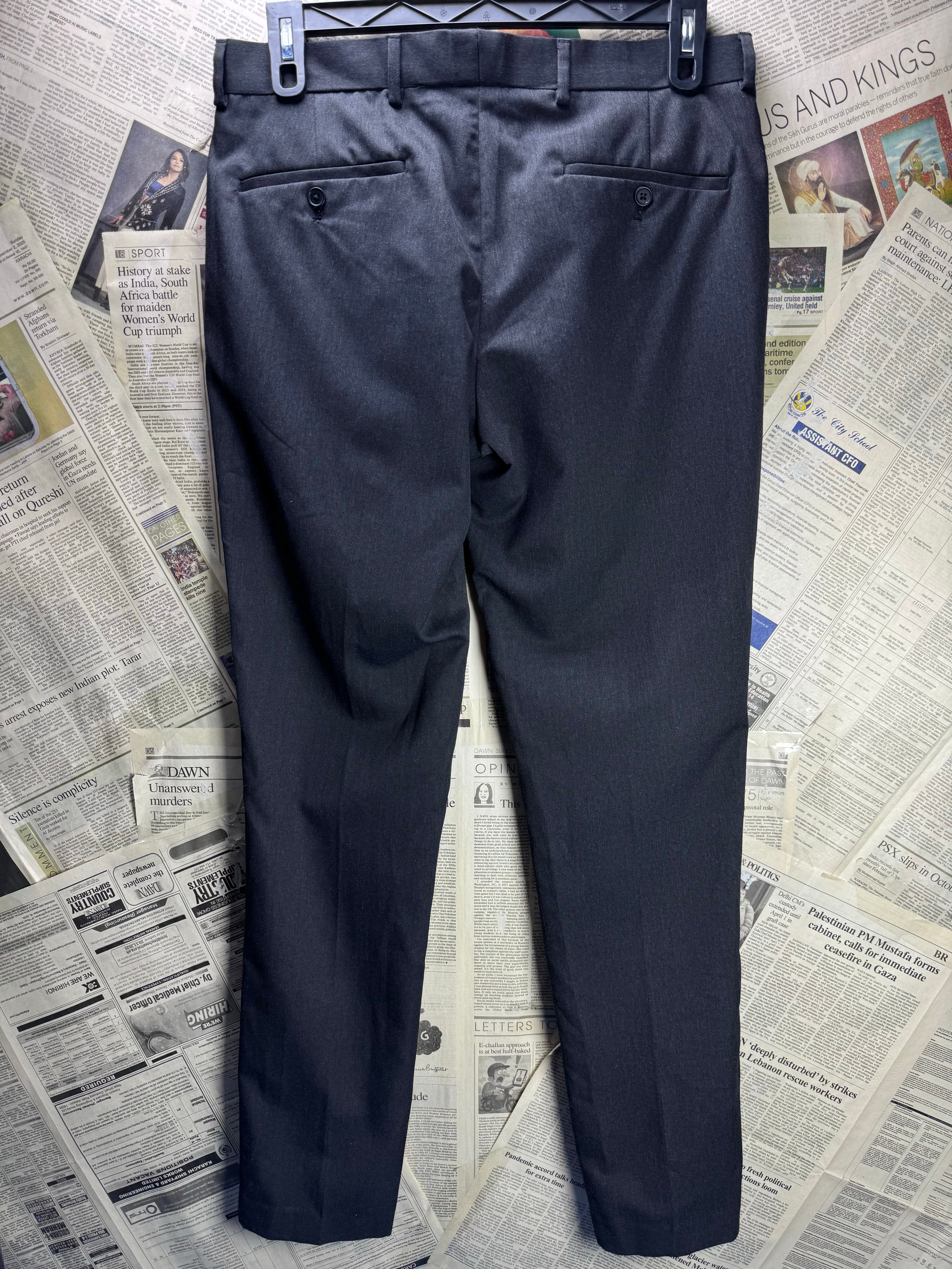 Primark® Waist: 32" | Black | Dress Pants | Poly - Viscose | 2708 - Genuine Maal