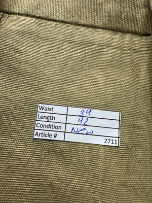 Primark® Waist: 34" | Tan | Relaxed - Fit Chino Pants | Poly - Cotton | 2711 - Genuine Maal