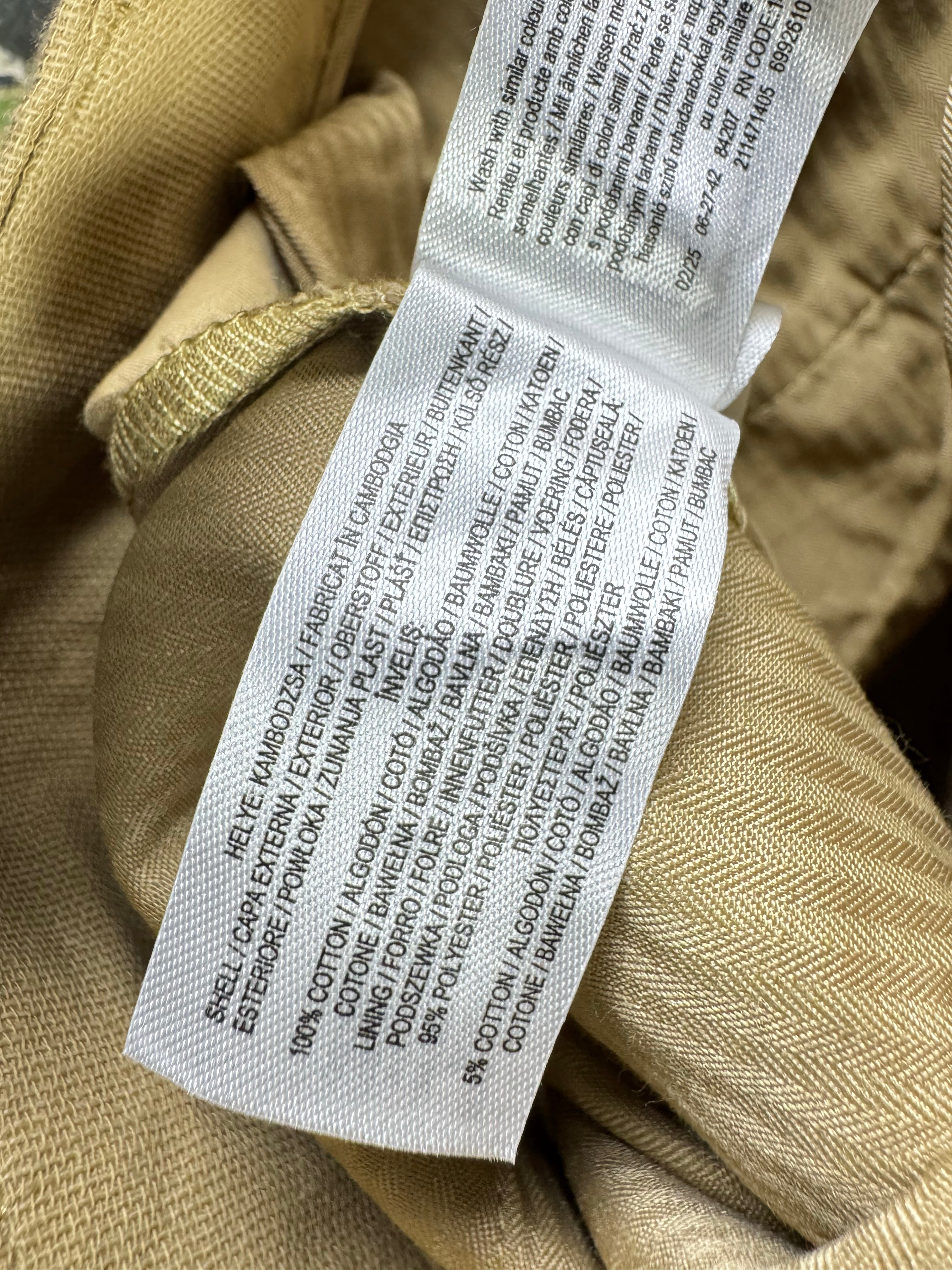Primark® Waist: 34" | Tan | Relaxed - Fit Chino Pants | Poly - Cotton | 2711 - Genuine Maal
