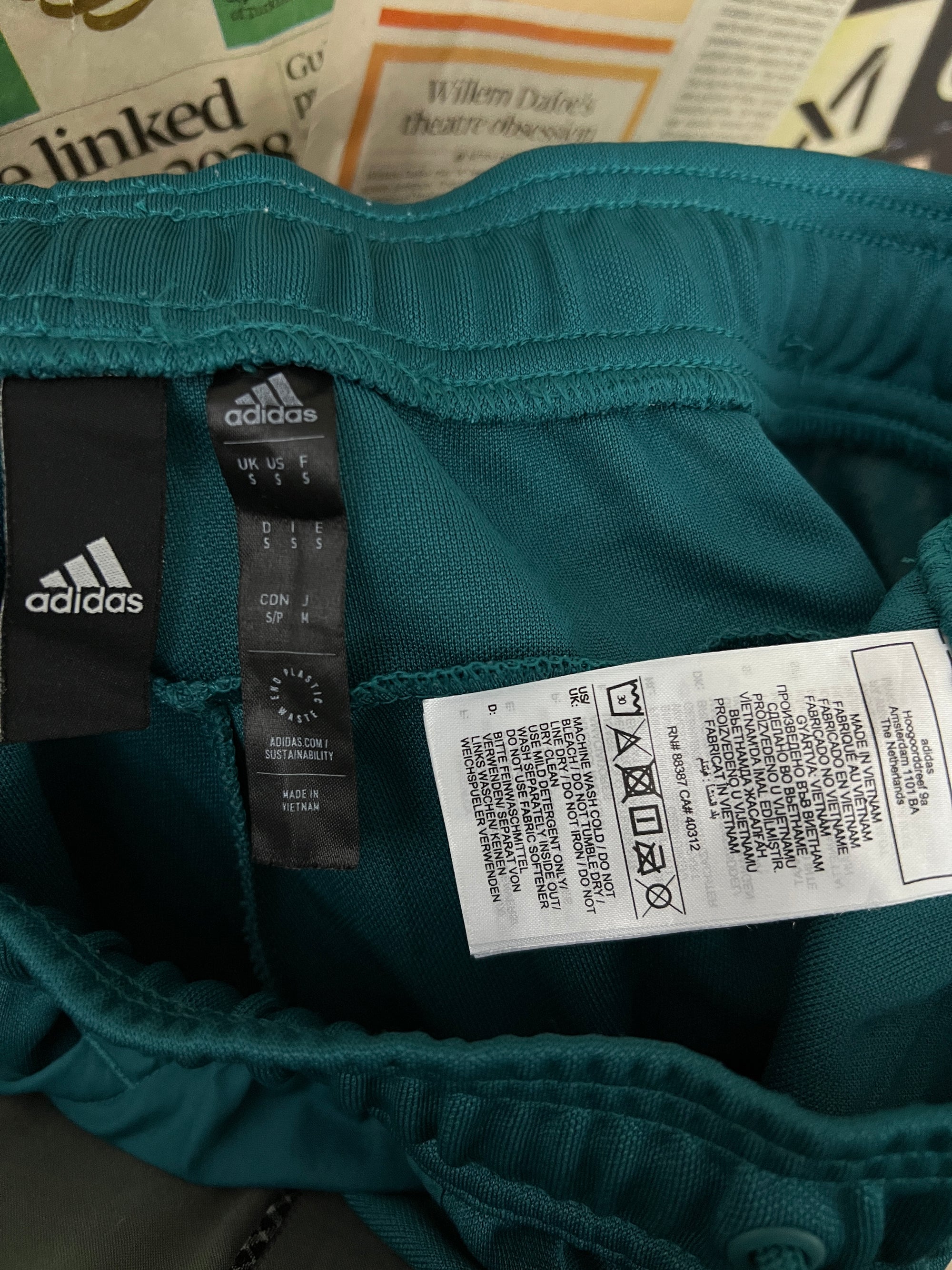 Adid*s® Waist: 26" to 28" | Teal | Trouser | 1519 - Genuine Maal