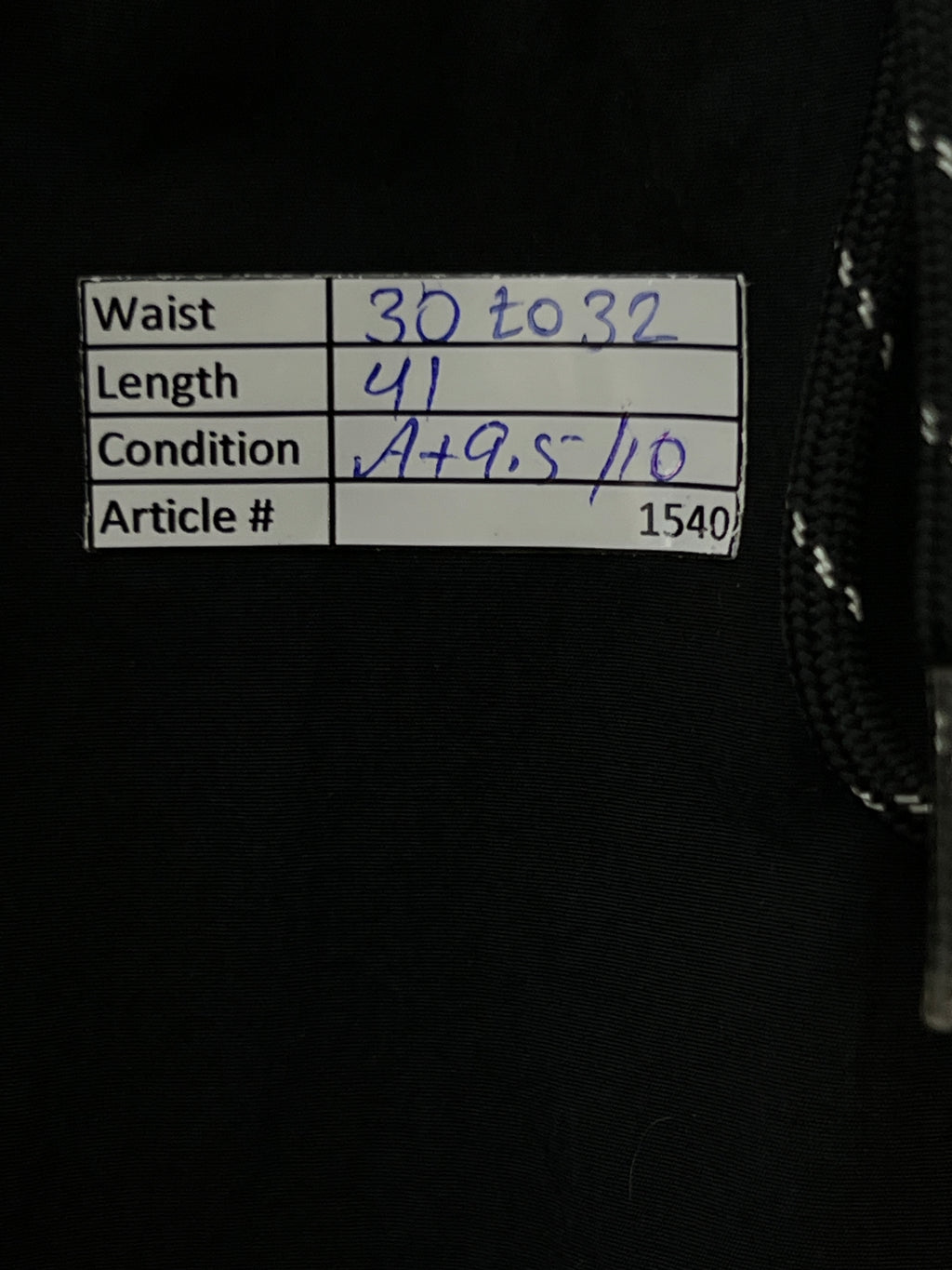 Adid*s® Waist: 30" to 32" | Black | Cargo Trouser | 1540 - Genuine Maal