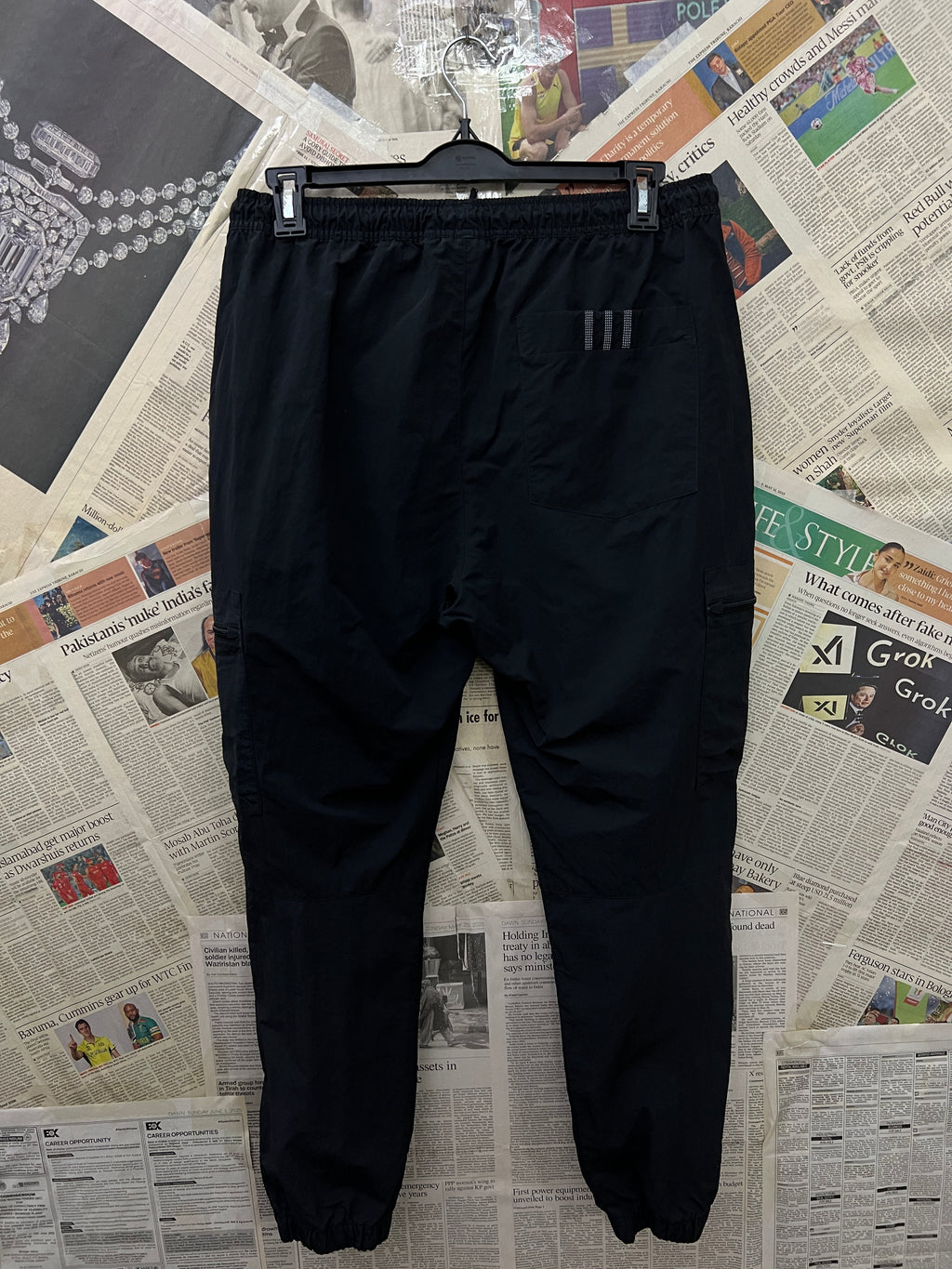 Adid*s® Waist: 30" to 32" | Black | Cargo Trouser | 1540 - Genuine Maal