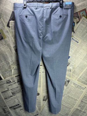 M&S® Waist: 42" | Grey | Dress Pant | Poly - Viscose - Elastane | 2715 - Genuine Maal