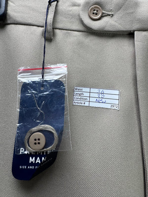Premier Man® Waist: 36" | Tan | Dress Pants | Polyester | 2972 - Genuine Maal
