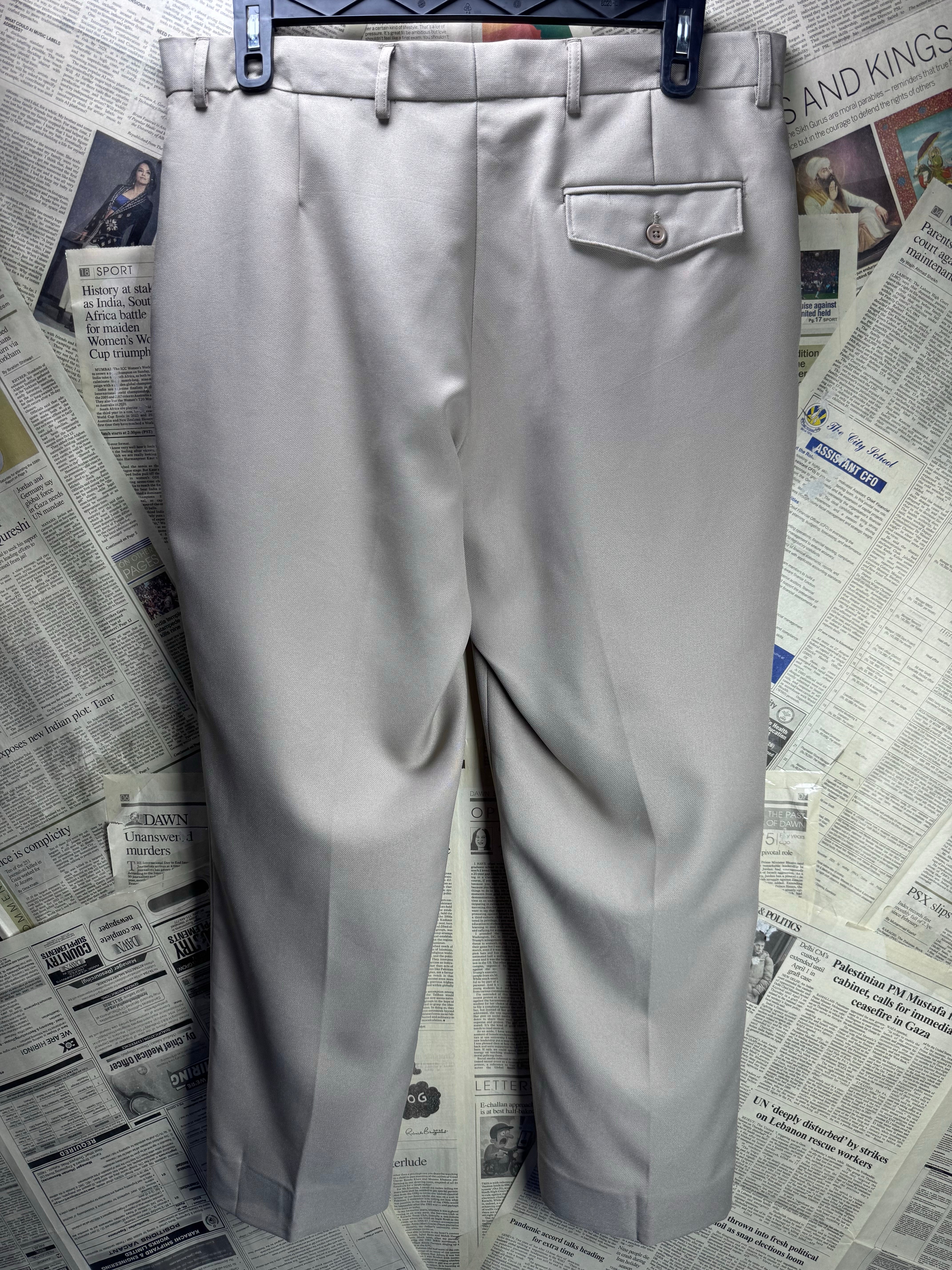 Premier Man® Waist: 36" | Tan | Dress Pants | Polyester | 2972 - Genuine Maal