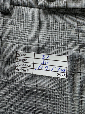 Taylor & Wright® Waist: 32" | Grey Check | Dress Pants | Polyester | 2975 - Genuine Maal