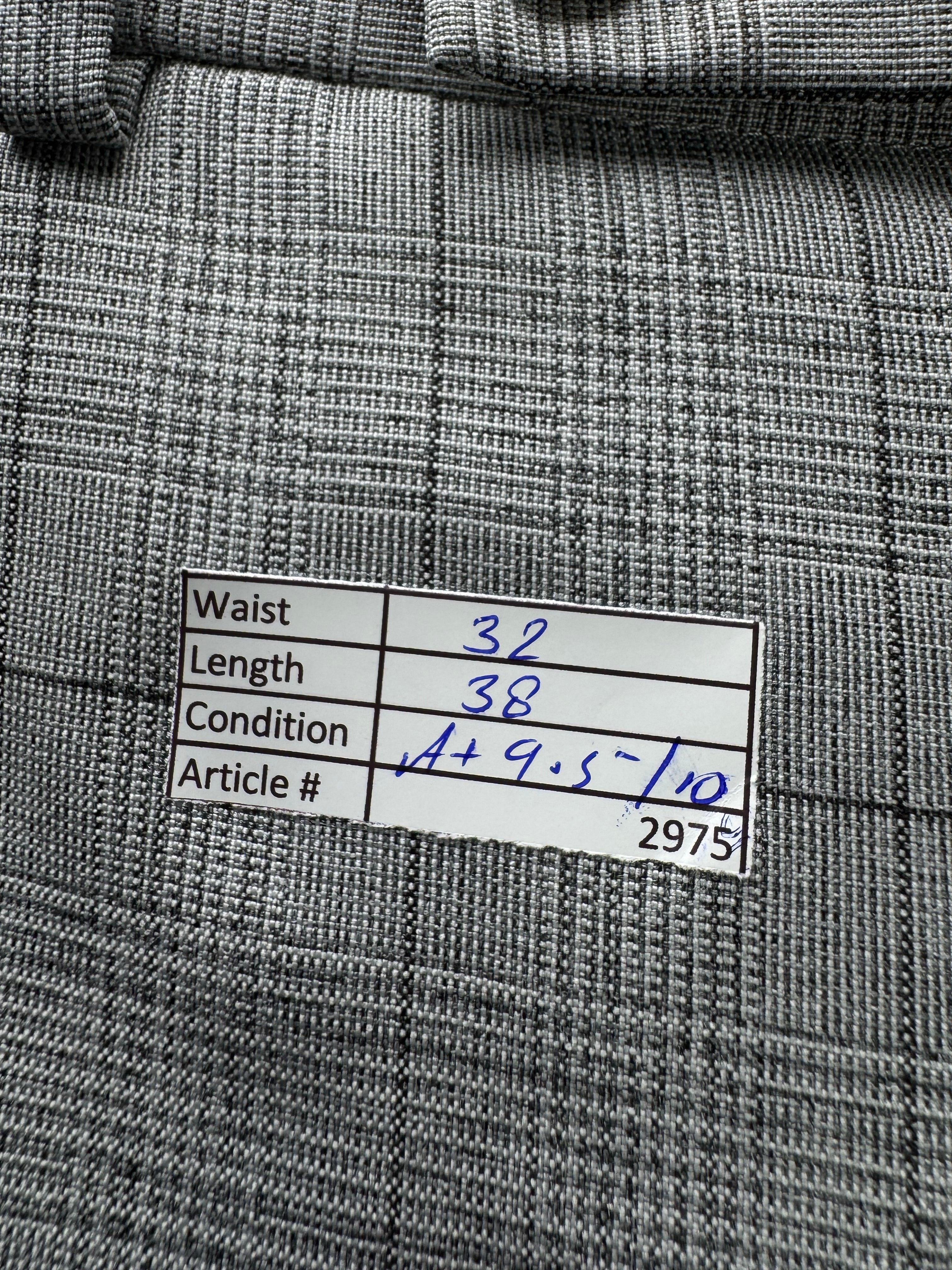 Taylor & Wright® Waist: 32" | Grey Check | Dress Pants | Polyester | 2975 - Genuine Maal