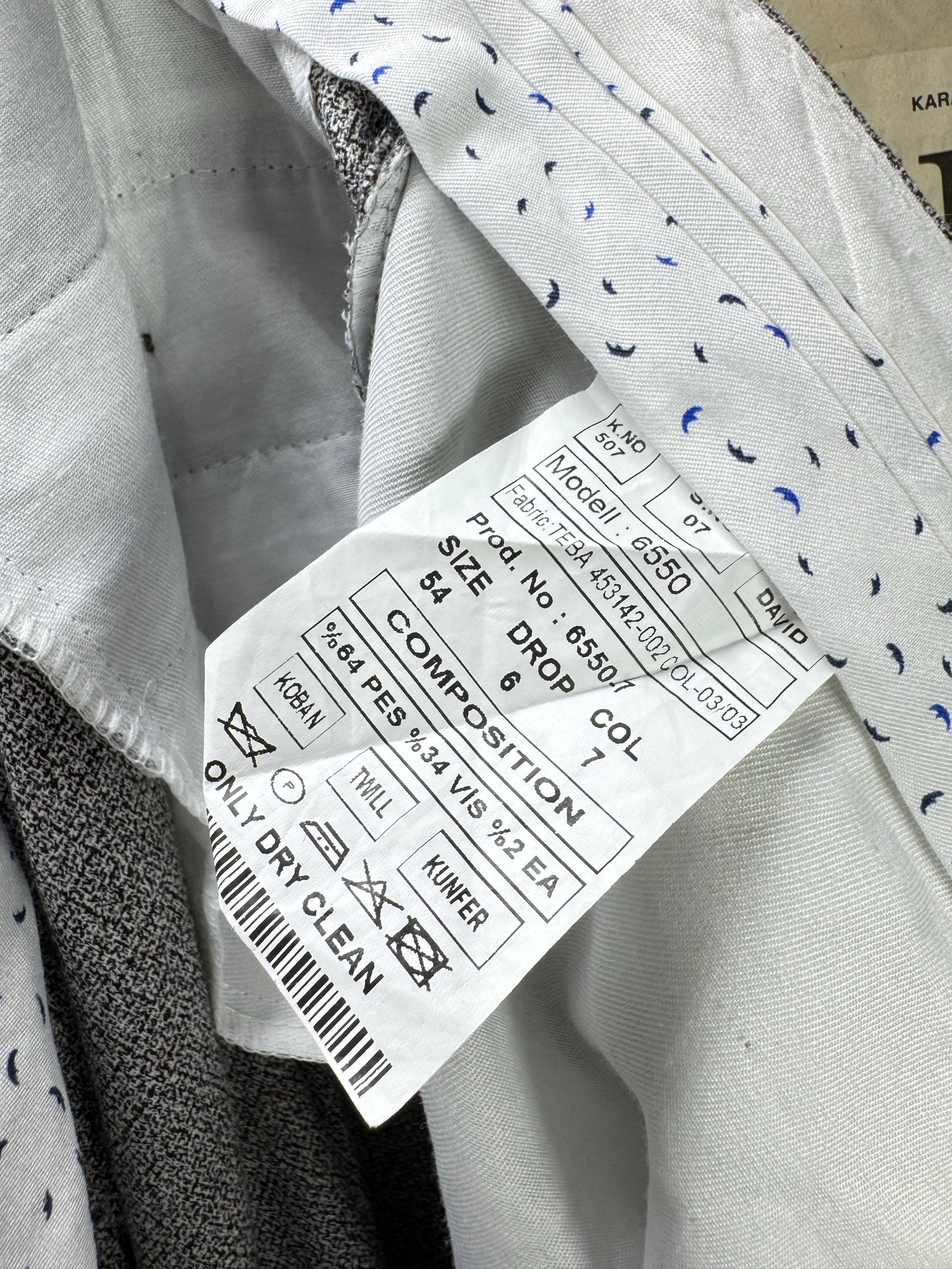 ® Waist: 38" | Grey | Dress Pant | Poly - Cotton - Viscose | 2974 - Genuine Maal