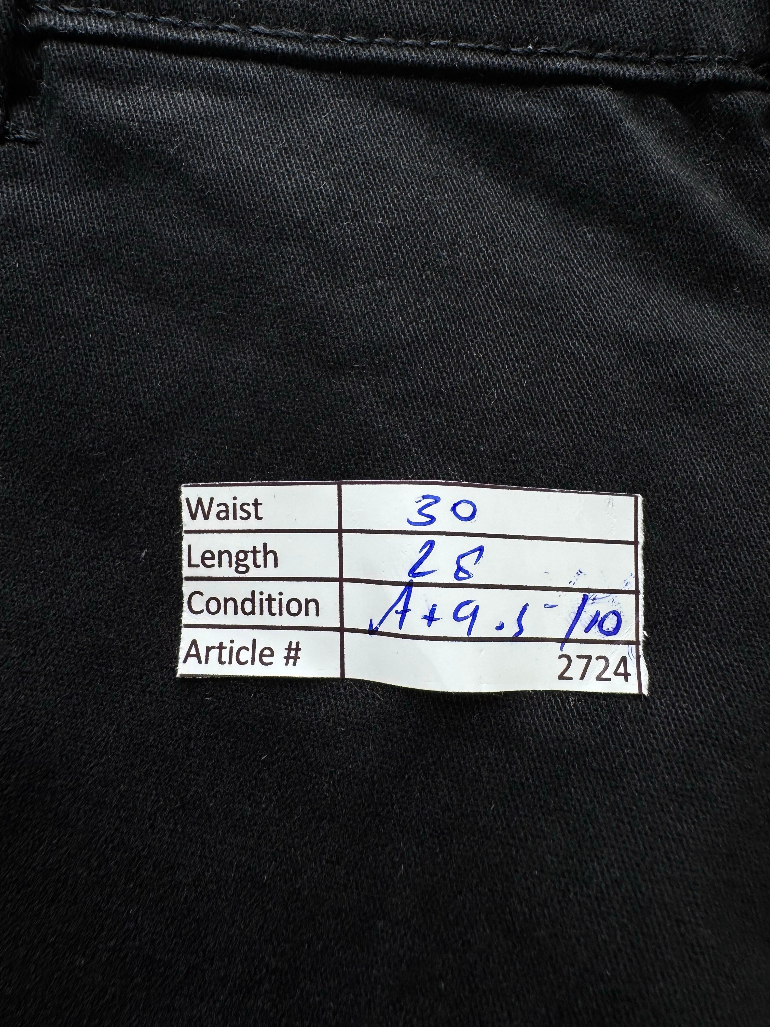 Crosshatch® Waist: 30" | Black | Chino Pant | Cotton - Elastane | 2724 - Genuine Maal