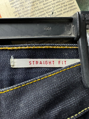 Firetrap® Waist: 32" | Blue | Straight Fit Denim Pants | Cotton | 2482 - Genuine Maal